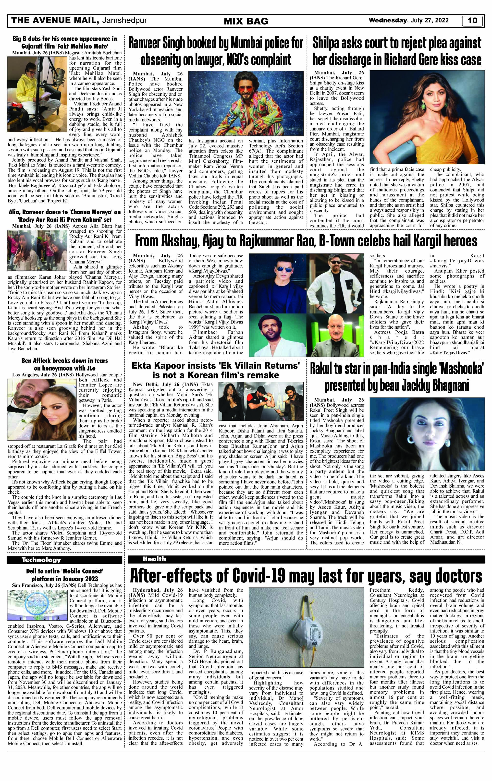 Page 10 JULY 27