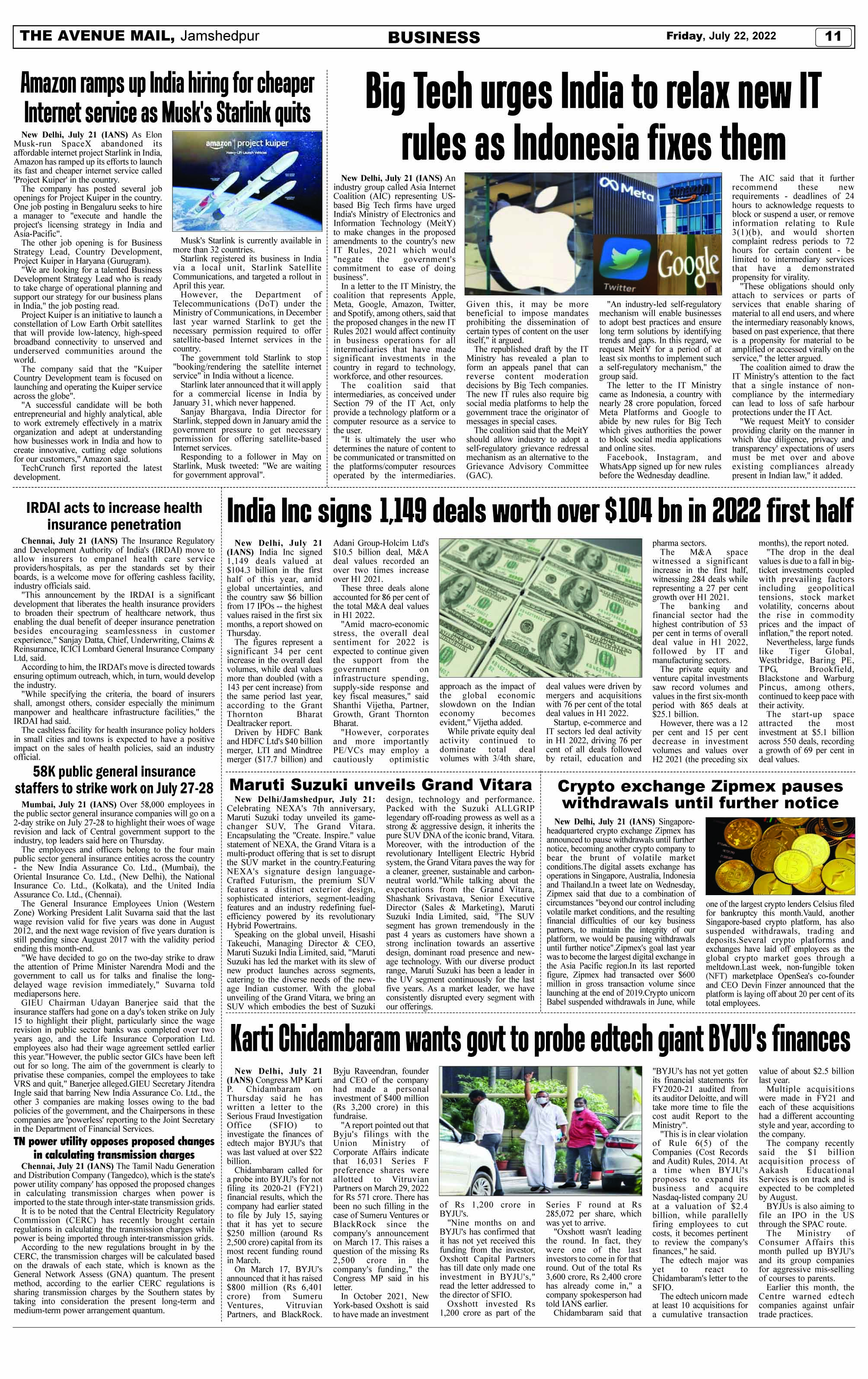 Page 11 JULY 22
