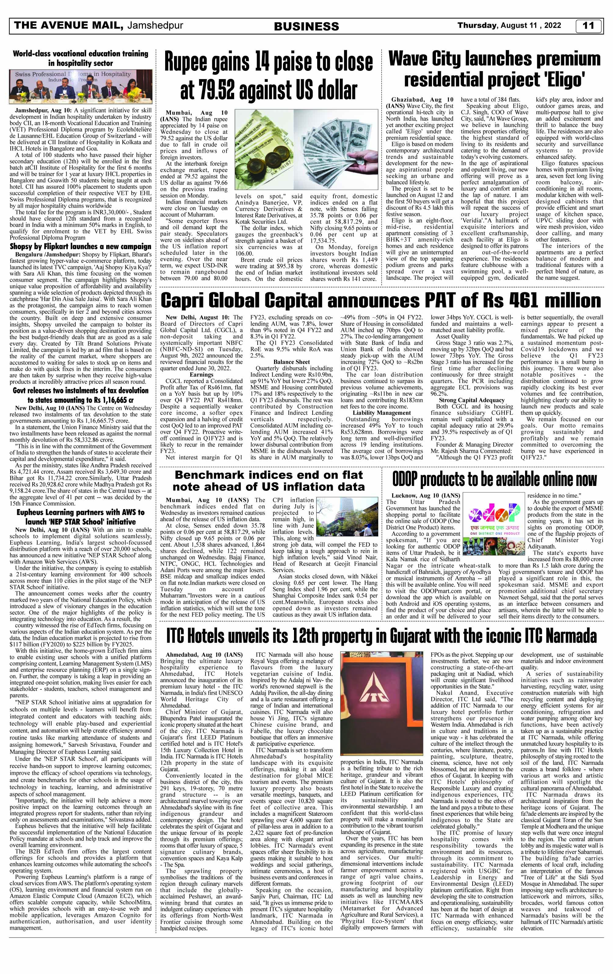 Page 11 AUGUST 11