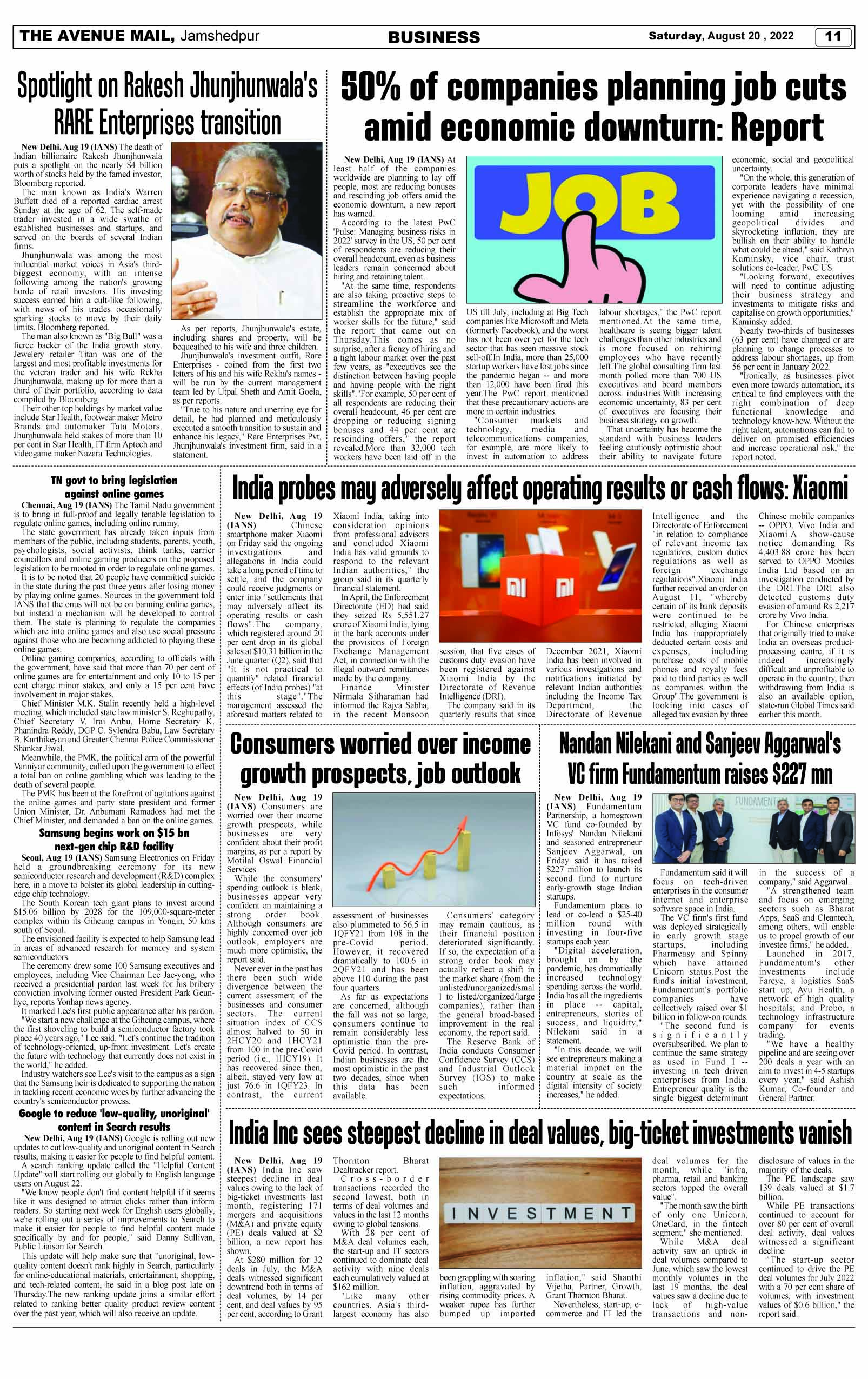 Page 11 AUGUST 20