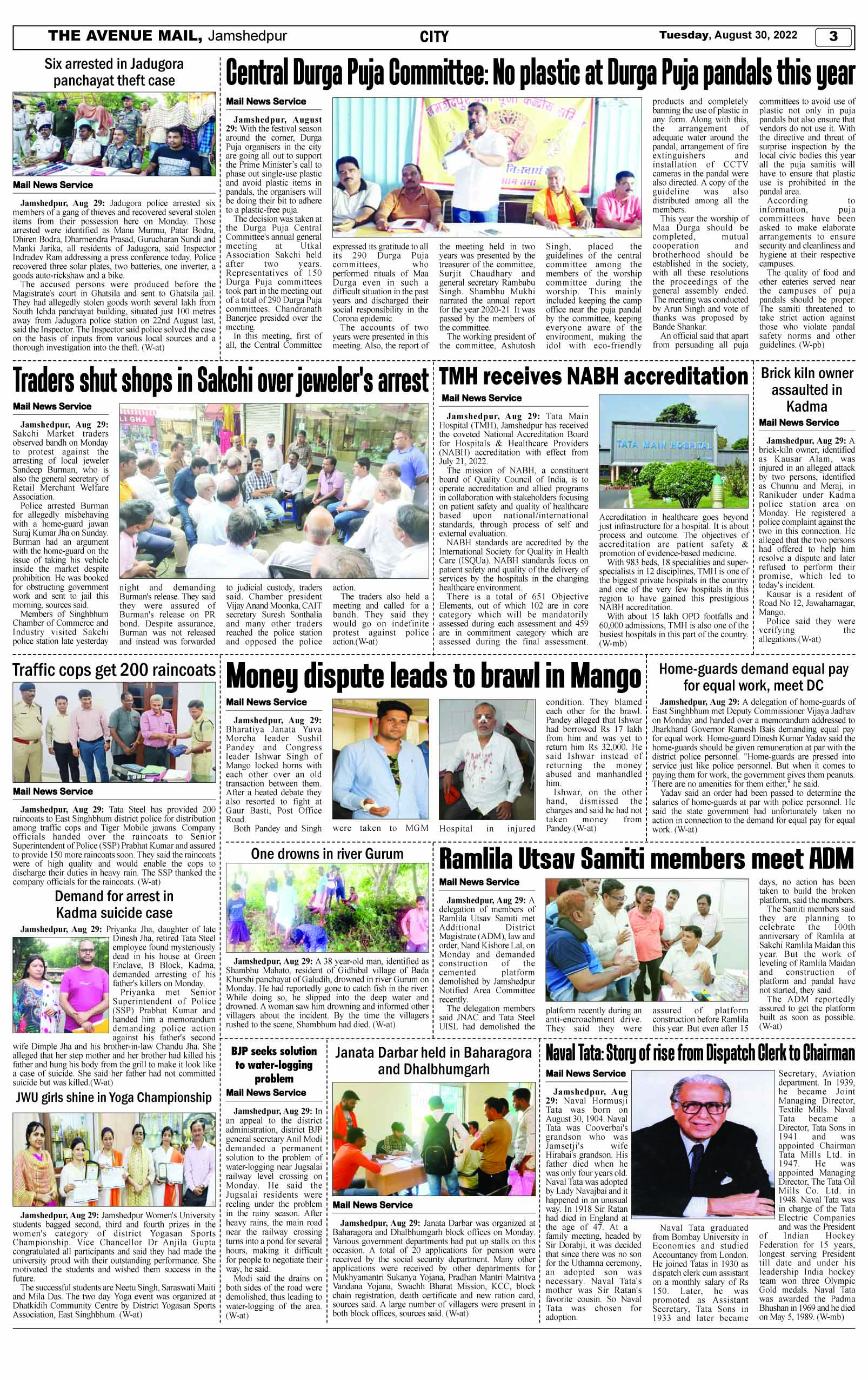 Page 3 AUGUST 30