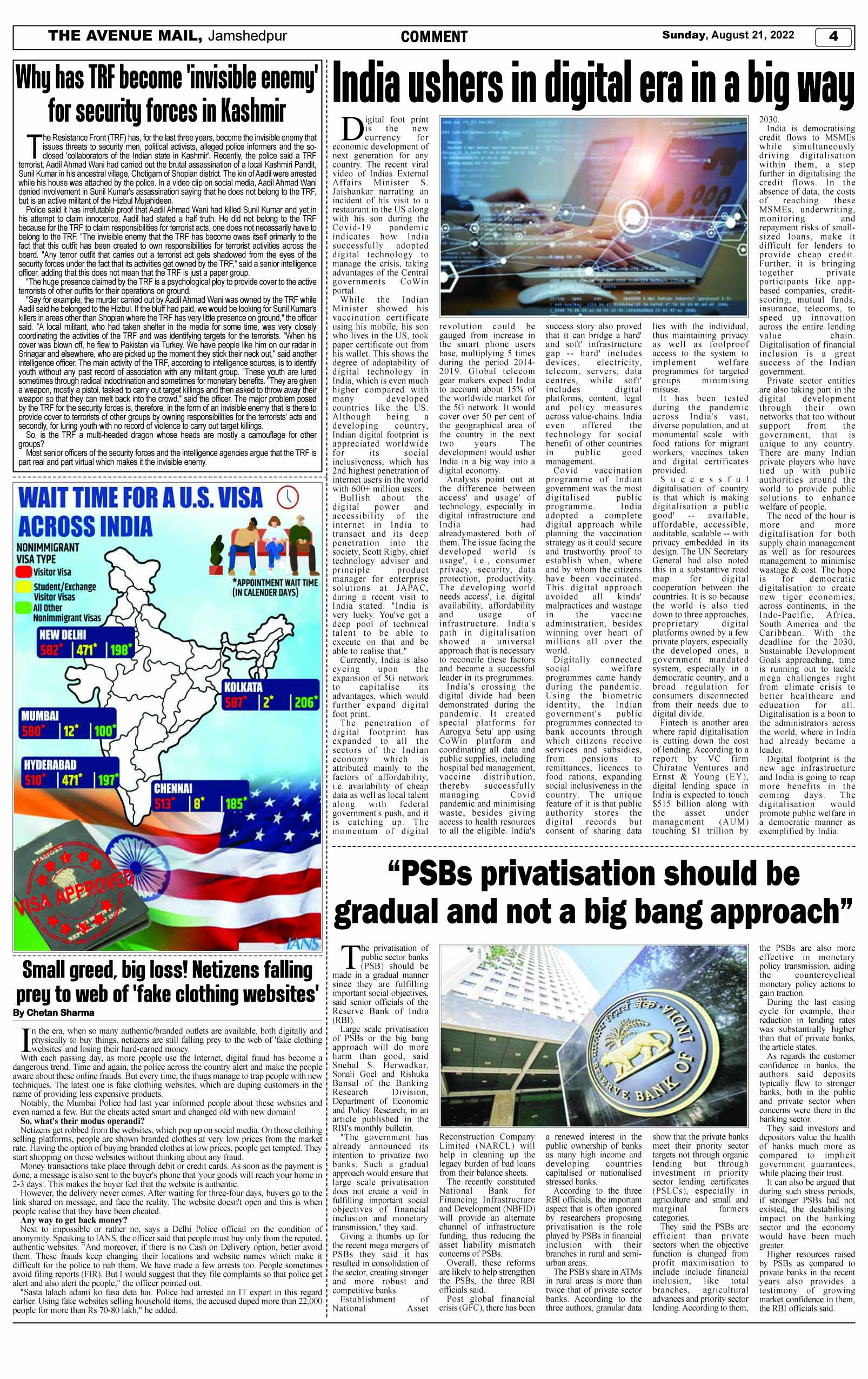 Page 4 AUGUST 21