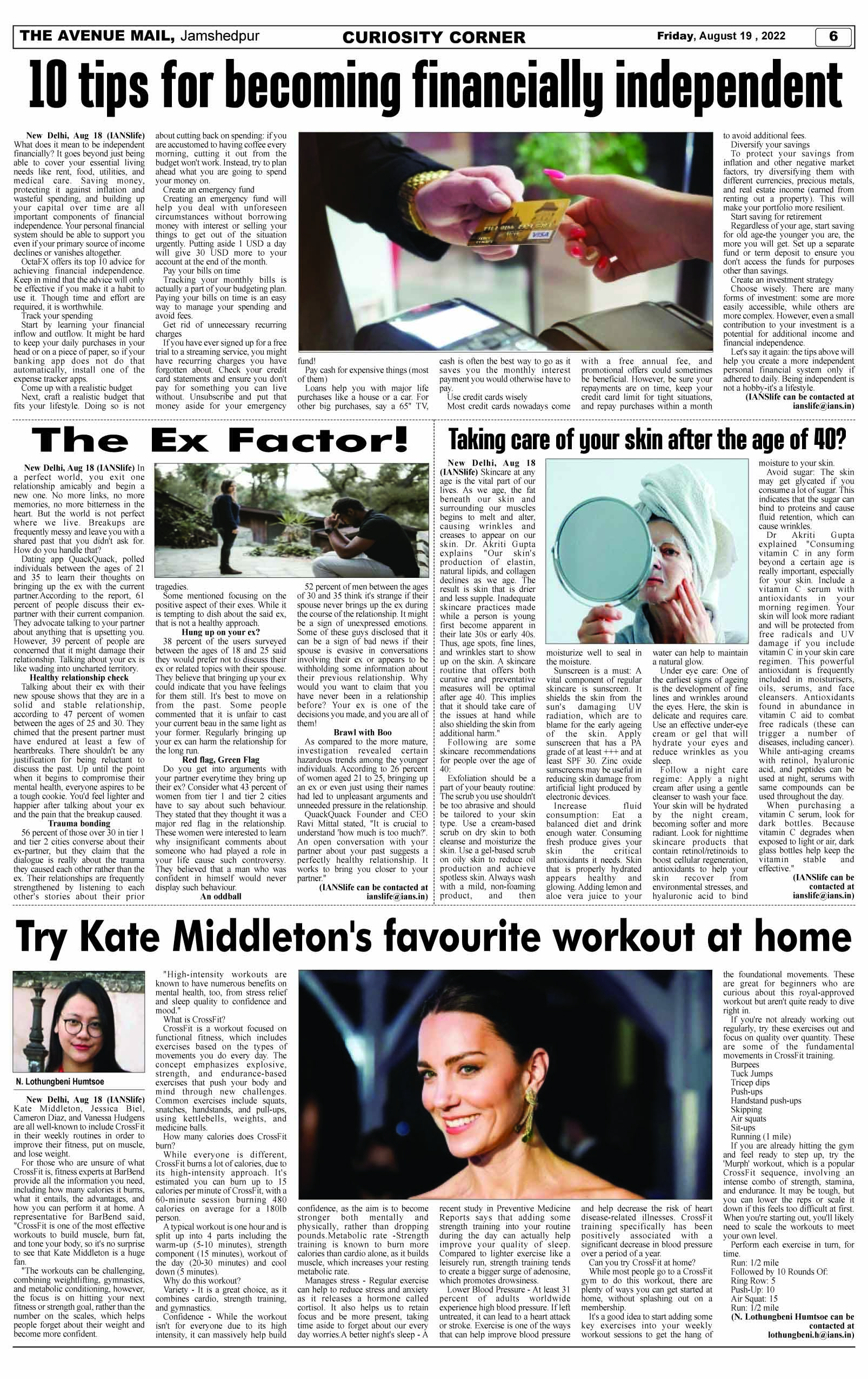 Page 6 AUGUST 19