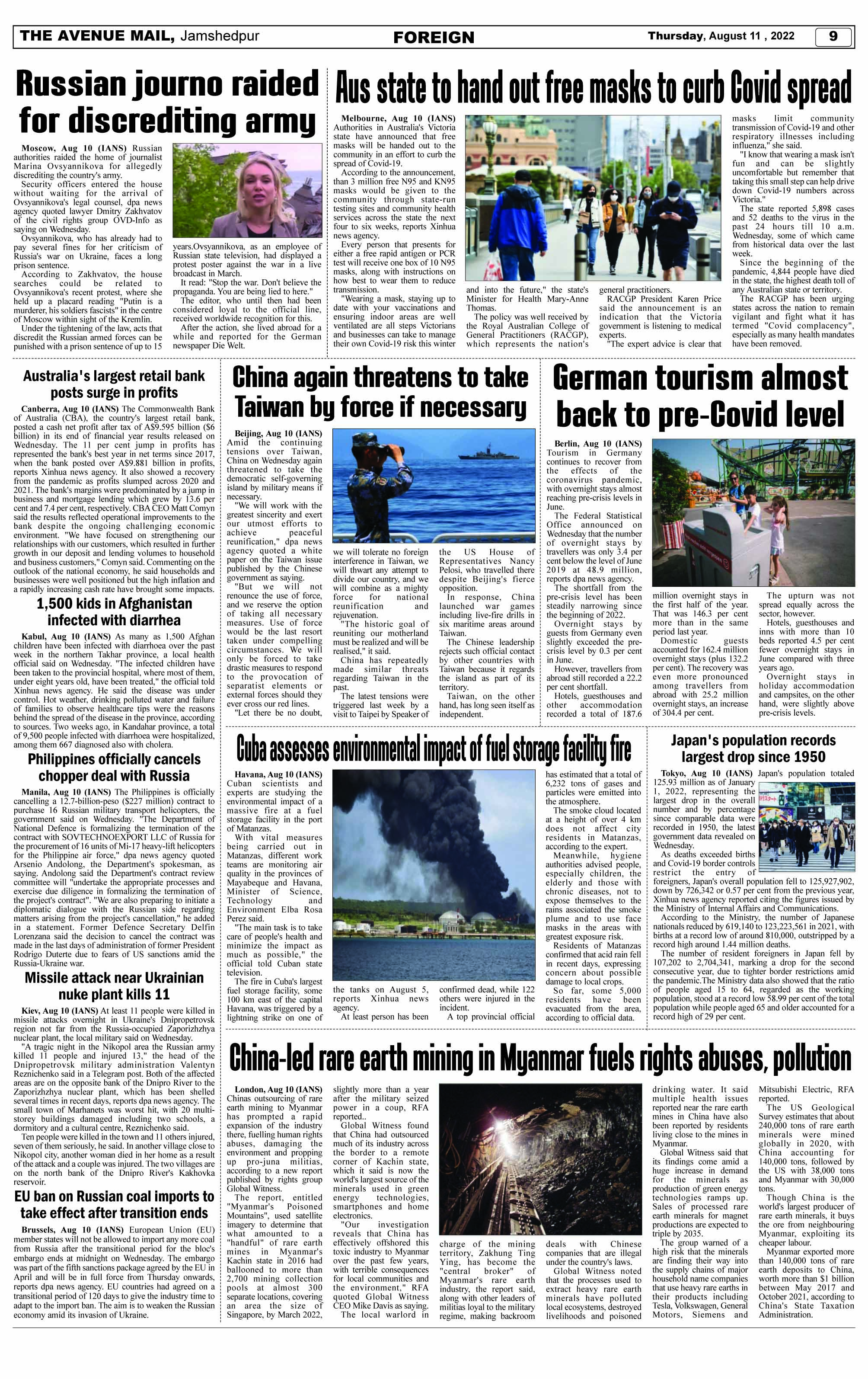 Page 9 AUGUST 11