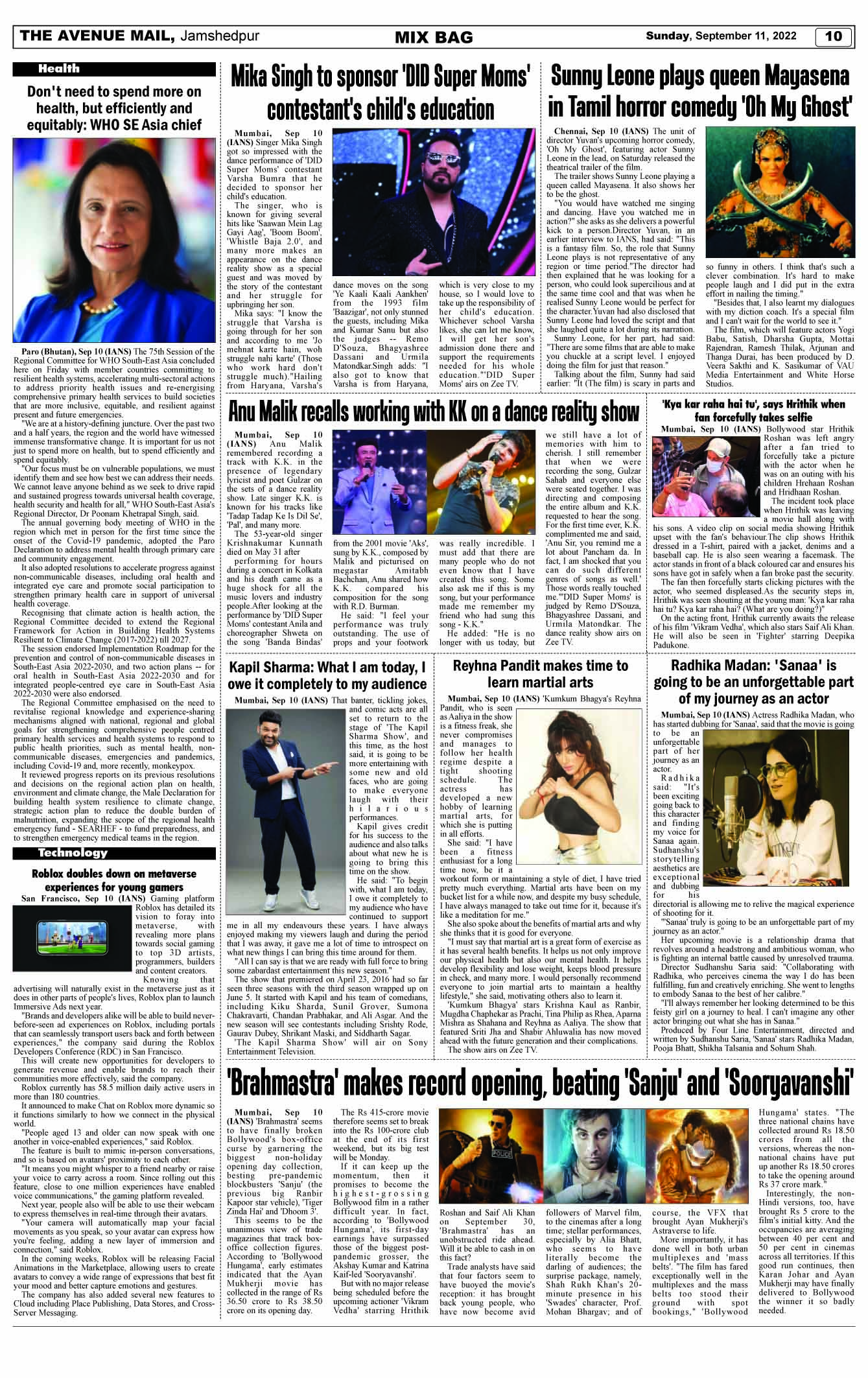 Page 10 SEPTEMBER 11