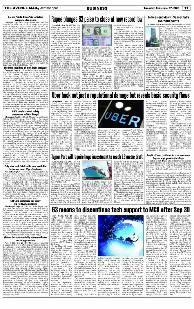 Page 11 SEPTEMBER 27