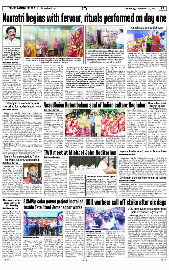 Page 12 SEPTEMBER 27