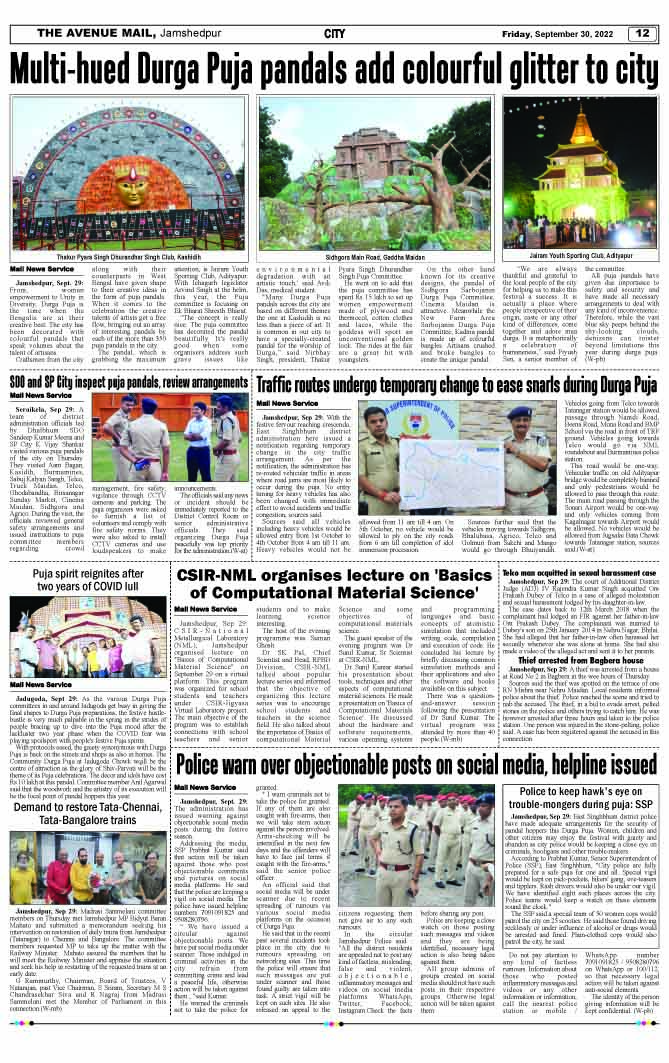 Page 12 SEPTEMBER 30