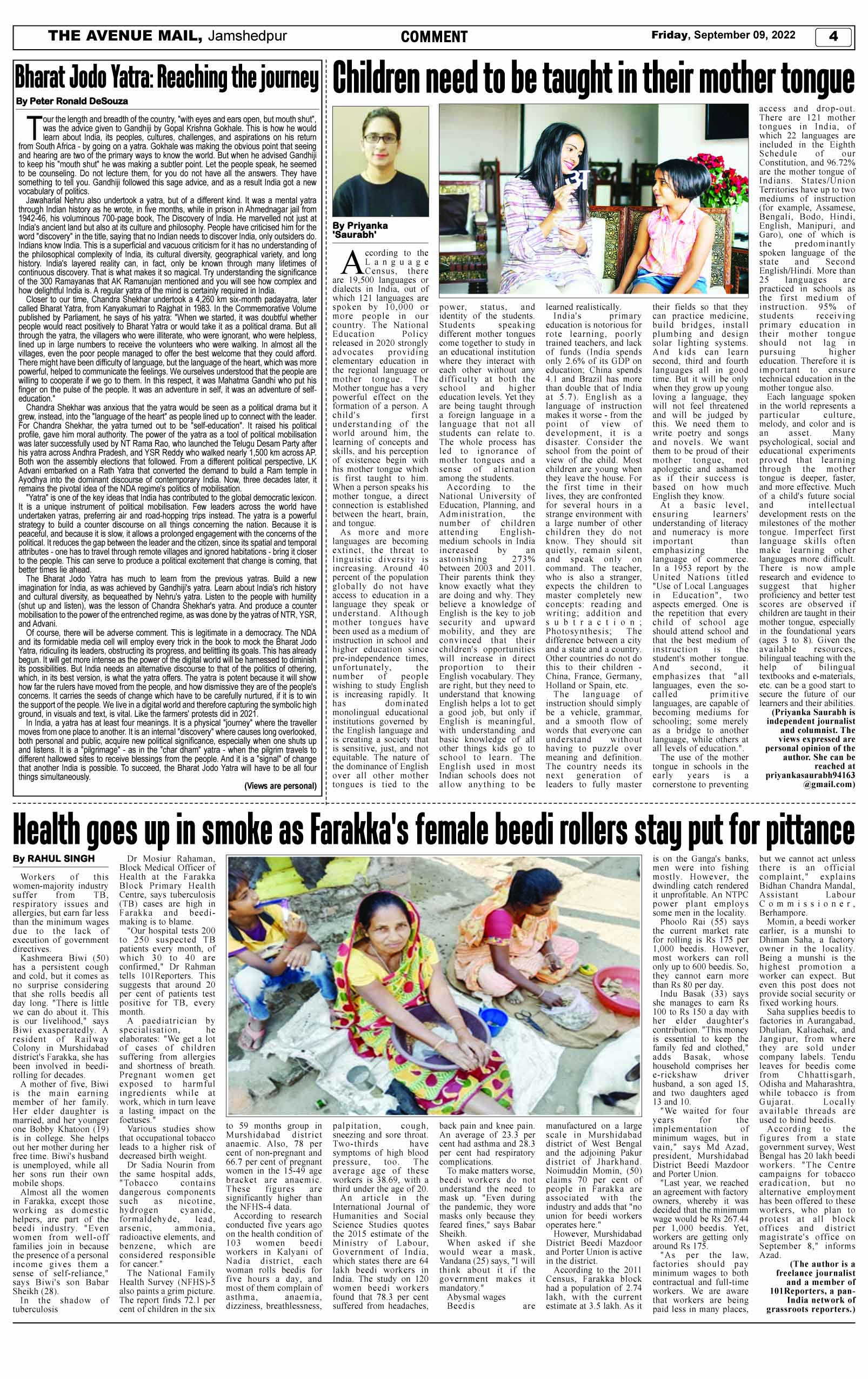 Page 4 SEPTEMBER 9