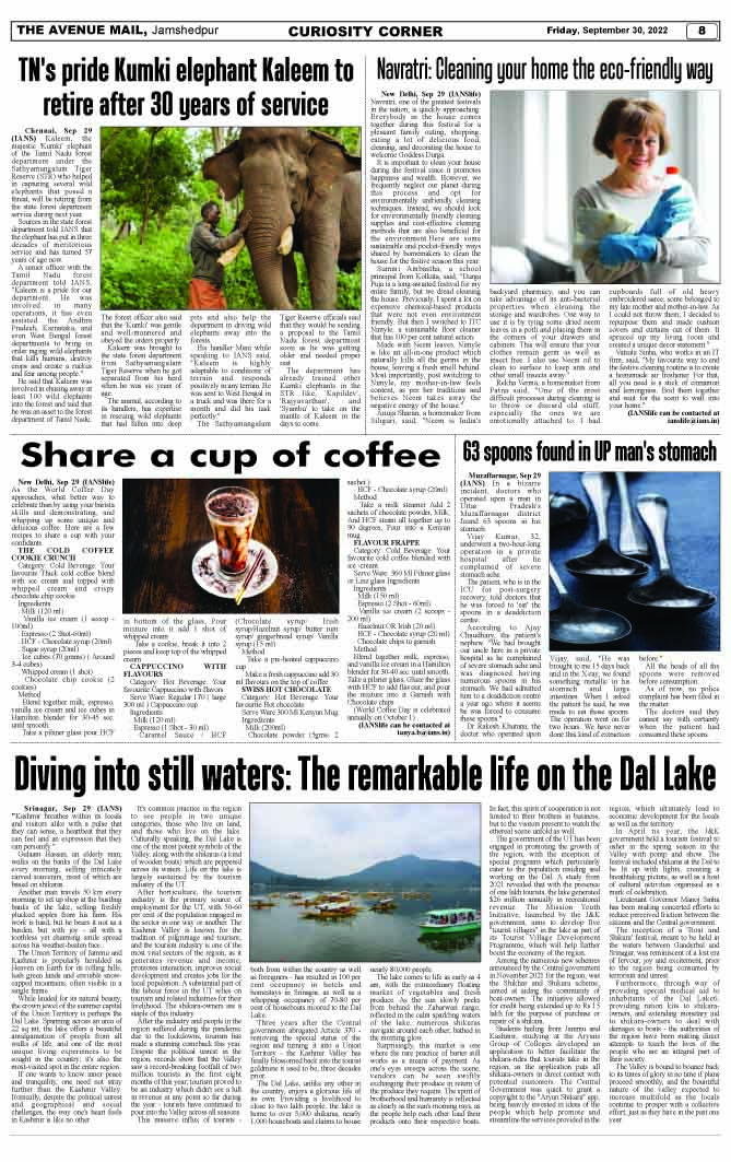 Page 8 SEPTEMBER 30
