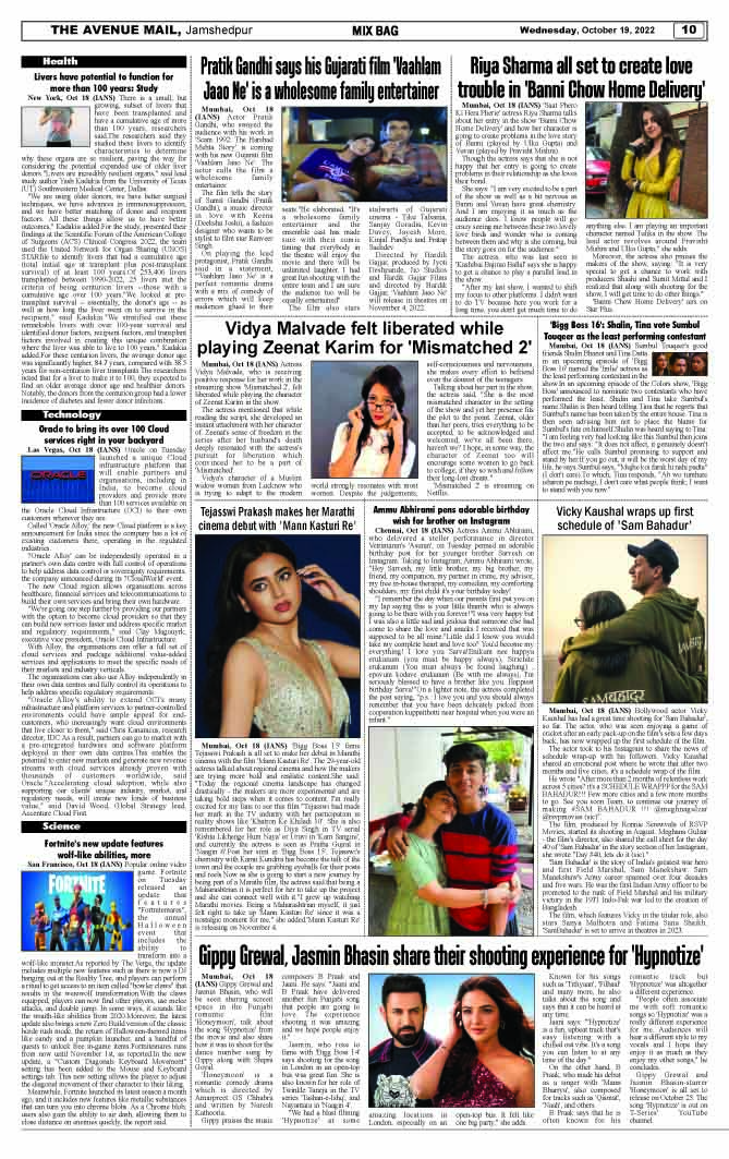 Page 10 OCTOBER 19