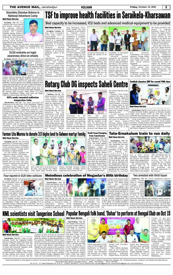 Page 2 OCTOBER 14