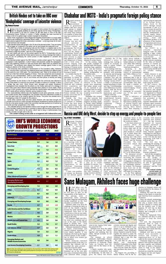 Page 6 OCTOBER 13