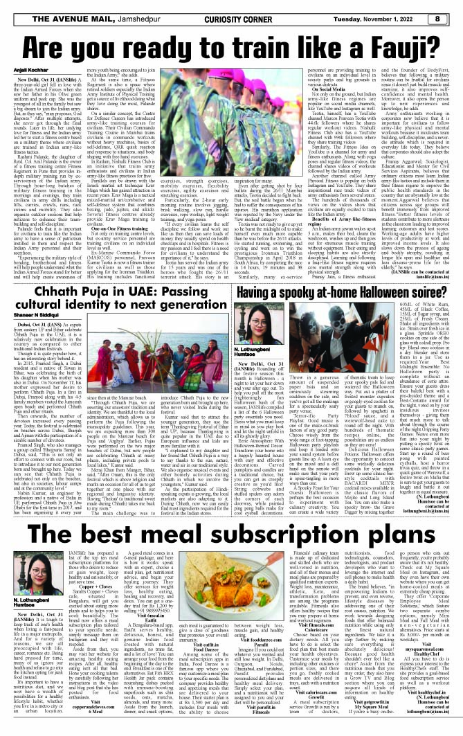 Page 8 NOVEMBER 01