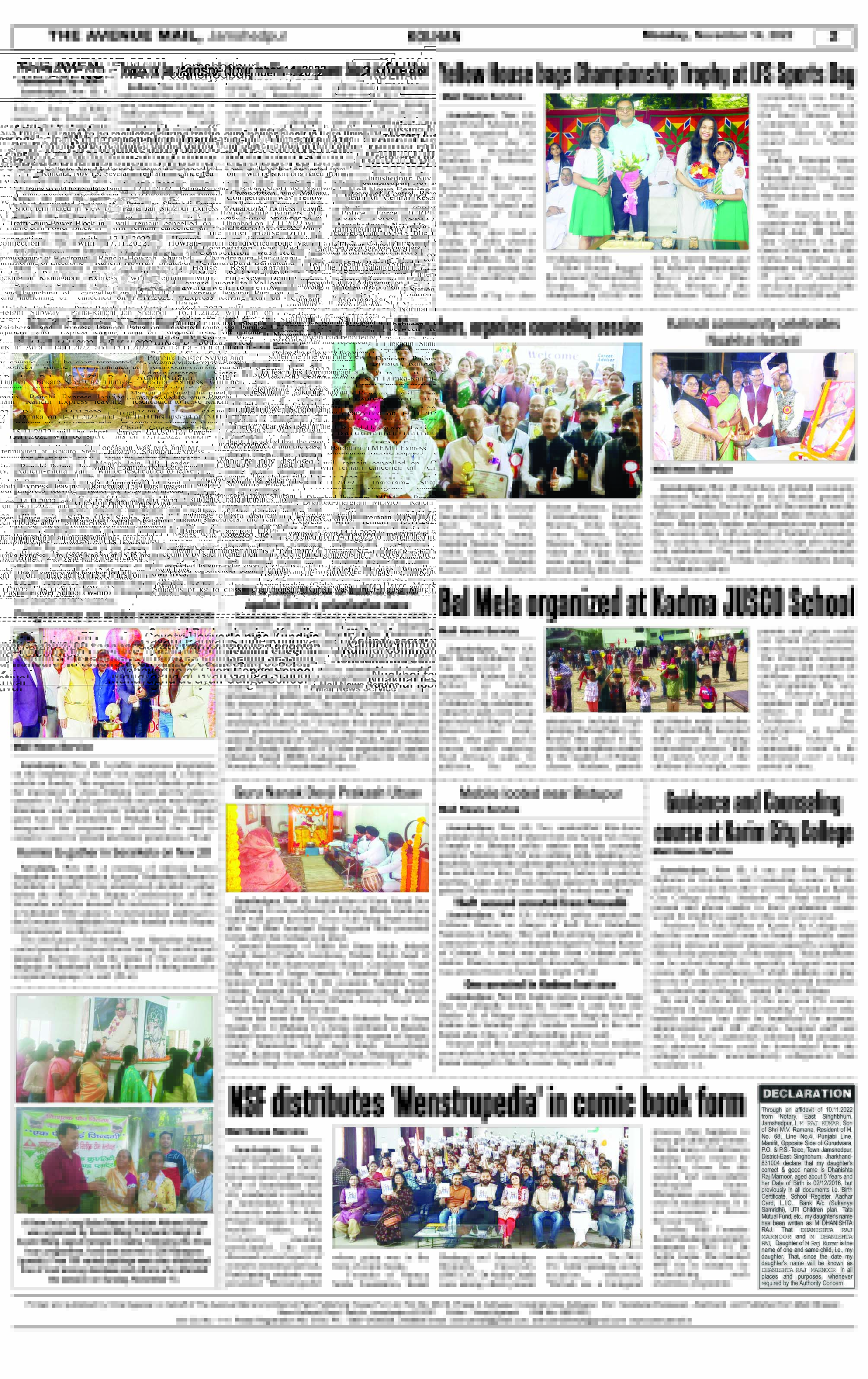 Page 2 NOVEMBER 14