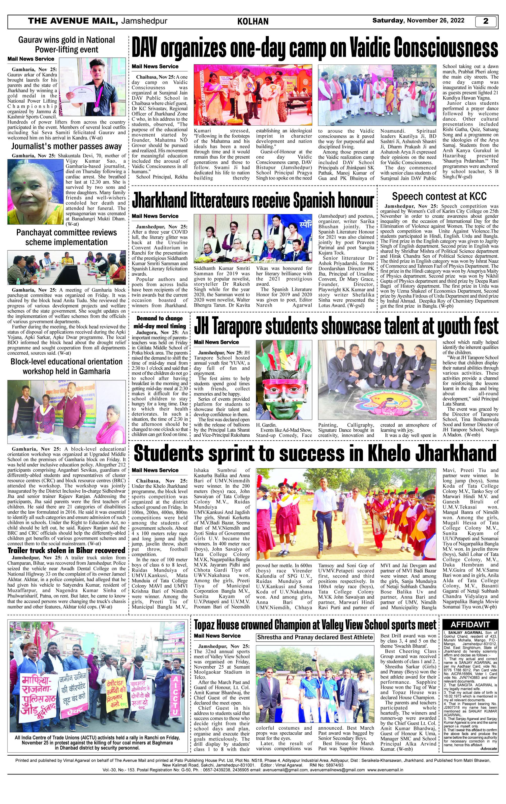 Page 2 NOVEMBER 26