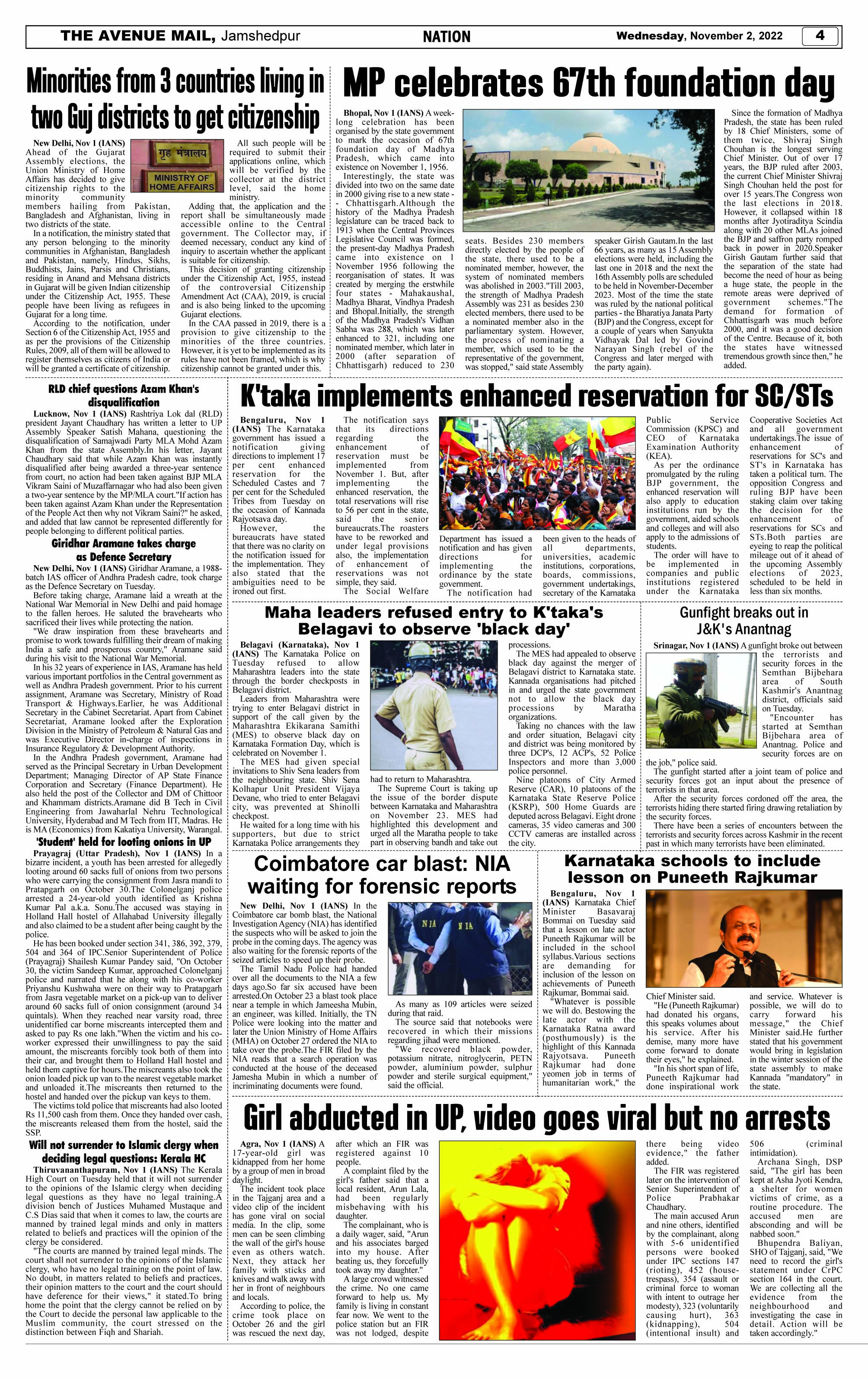 Page 4 NOVEMBER 02