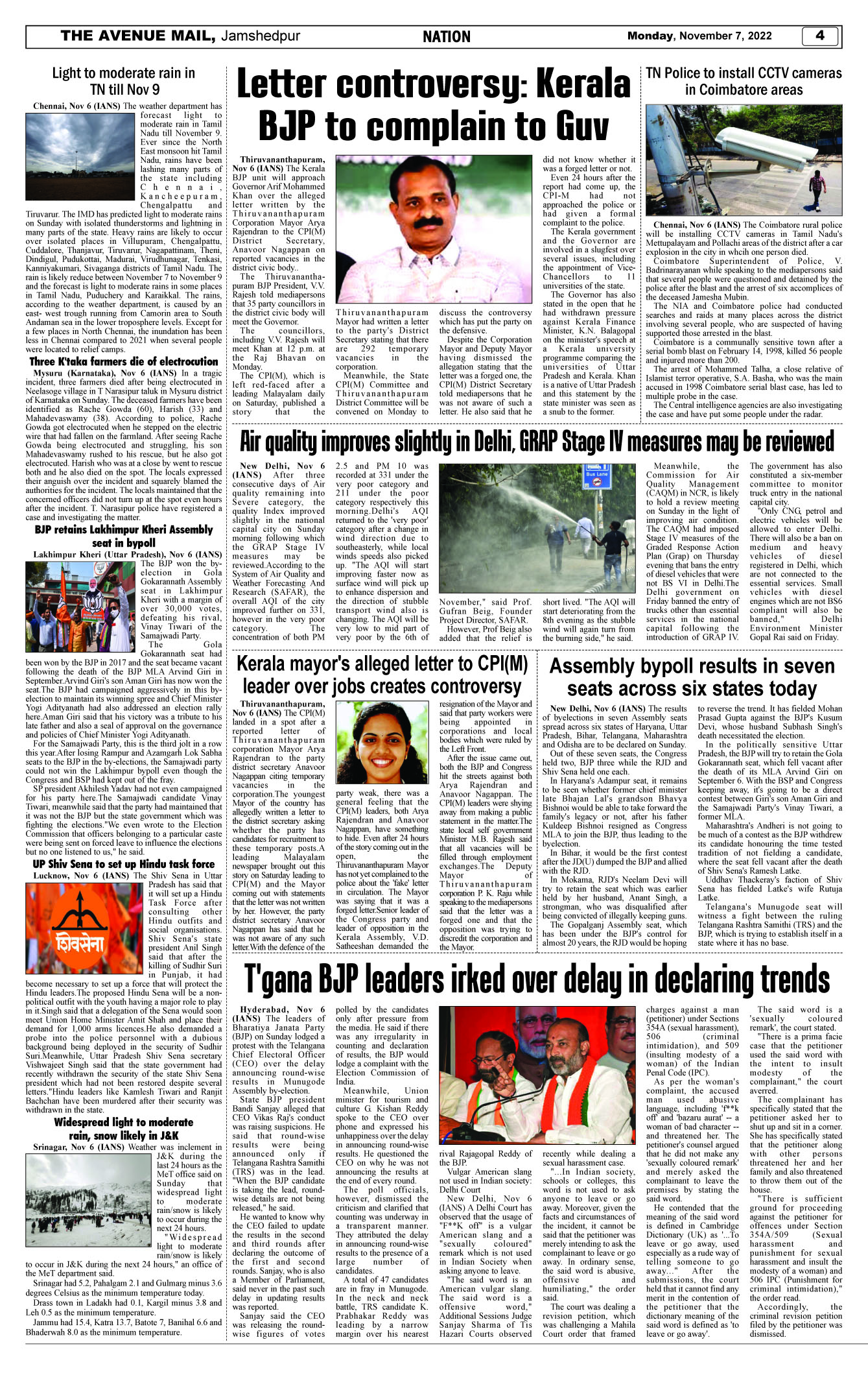 Page 4 NOVEMBER 07