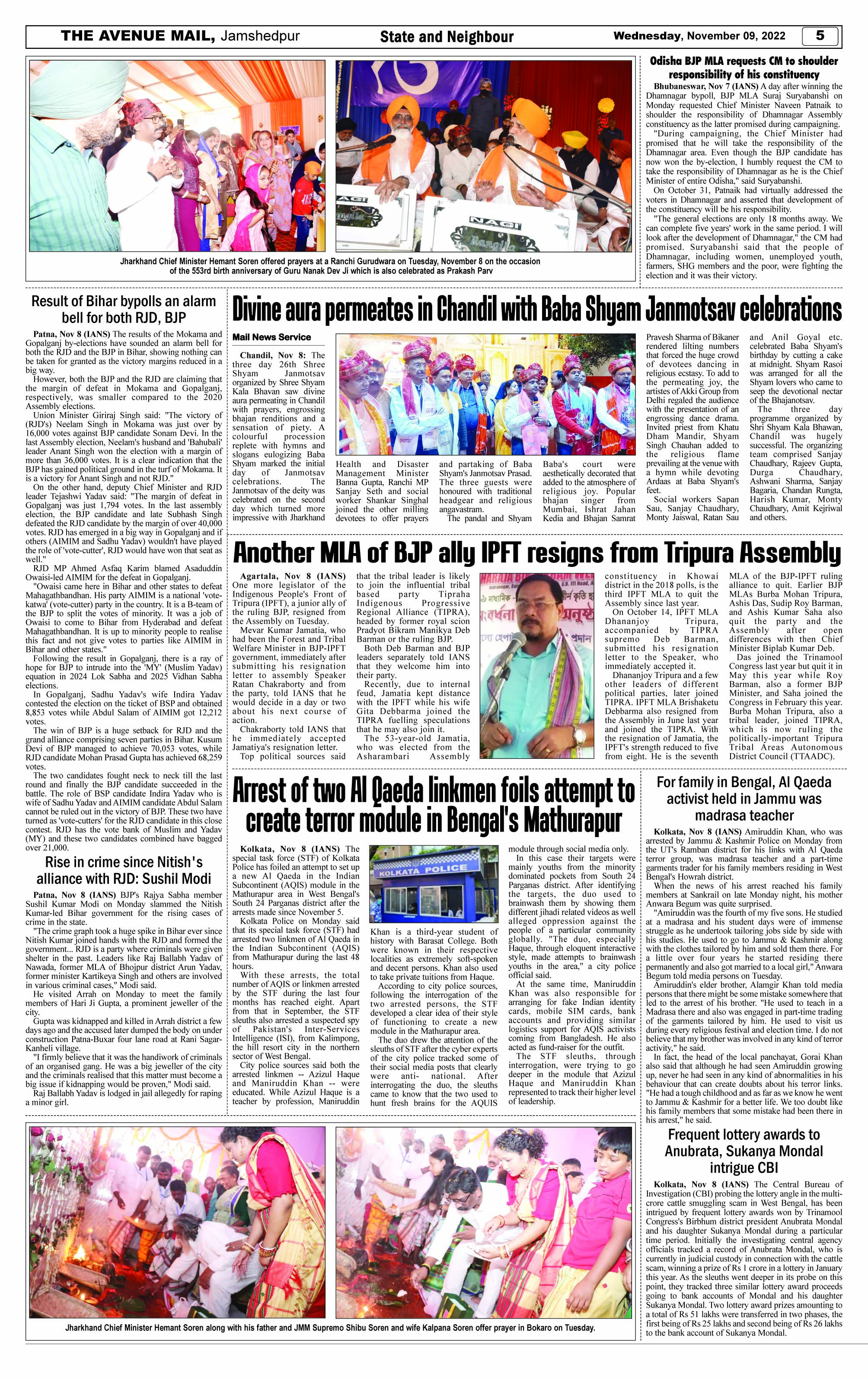 Page 5 NOVEMBER 09