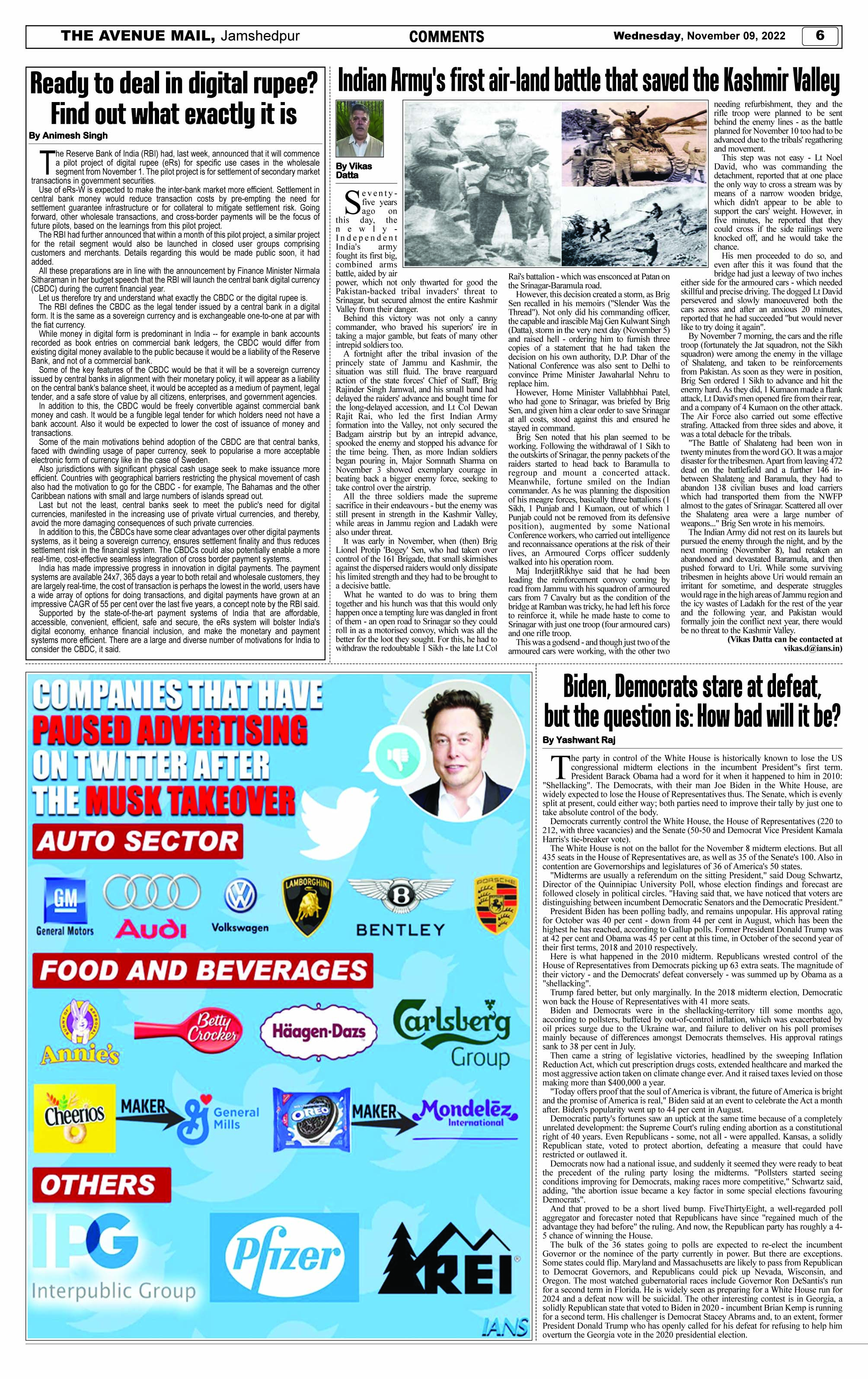 Page 6 NOVEMBER 09