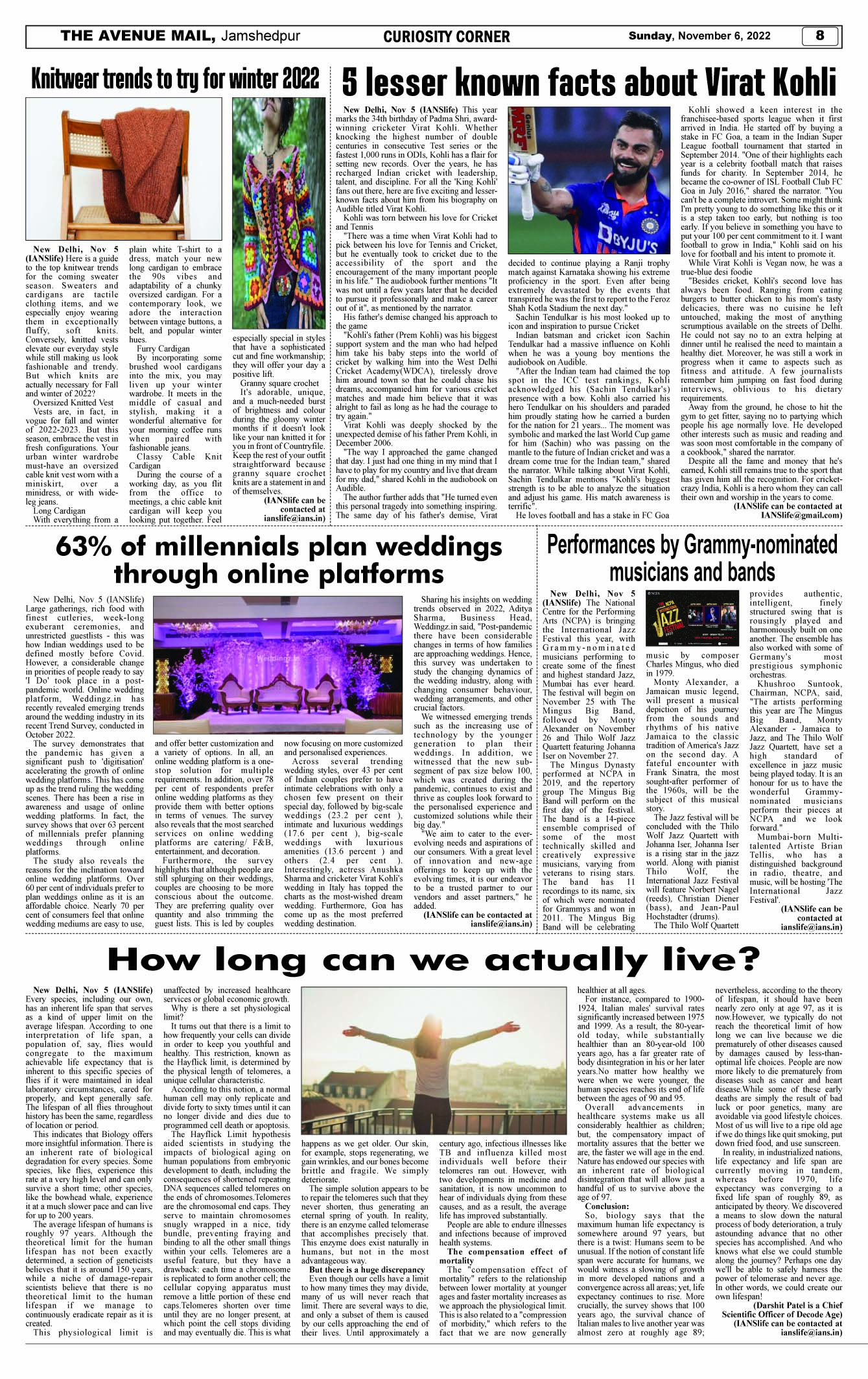 Page 8 NOVEMBER 06