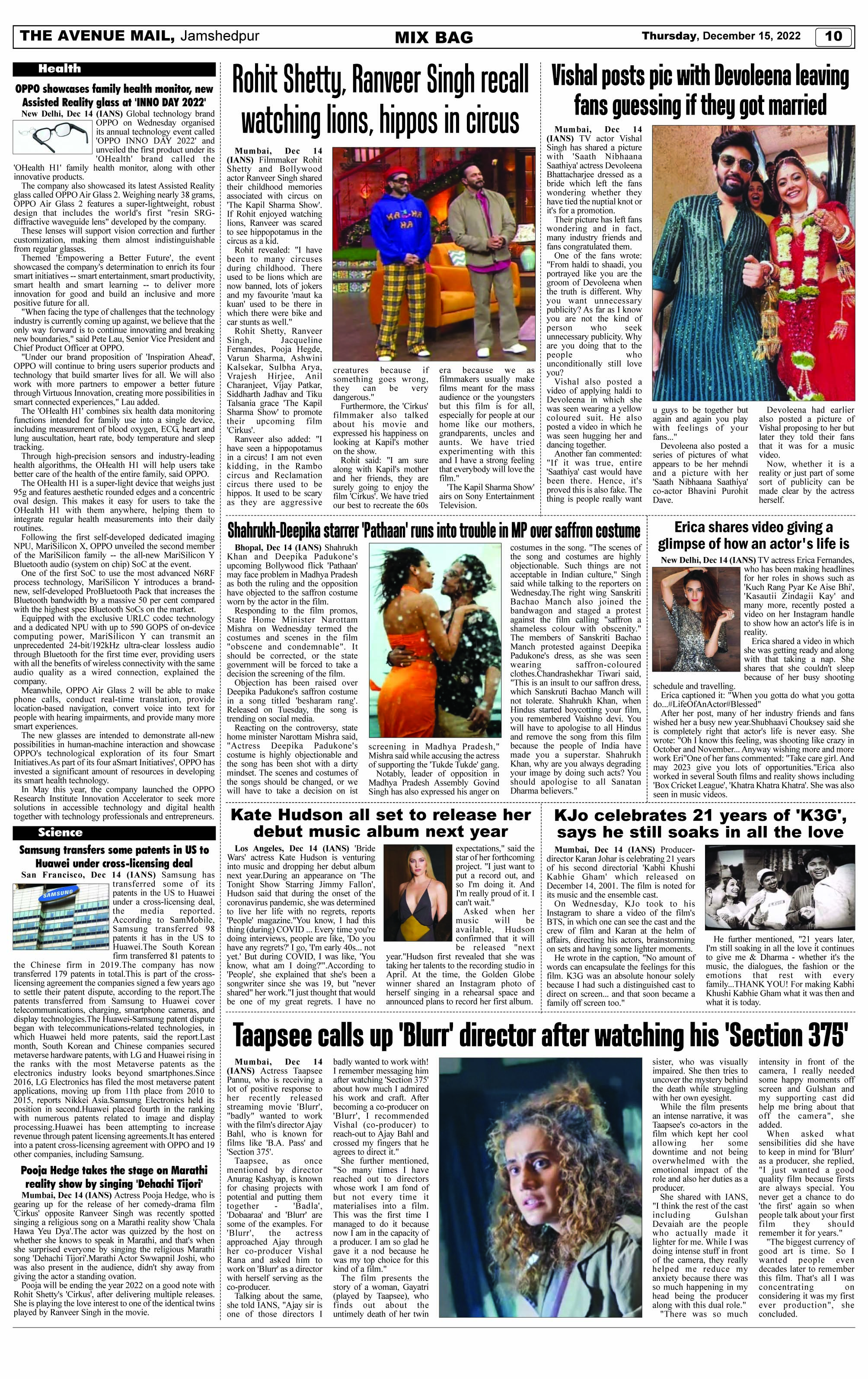 Page 10 DECEMBER 15
