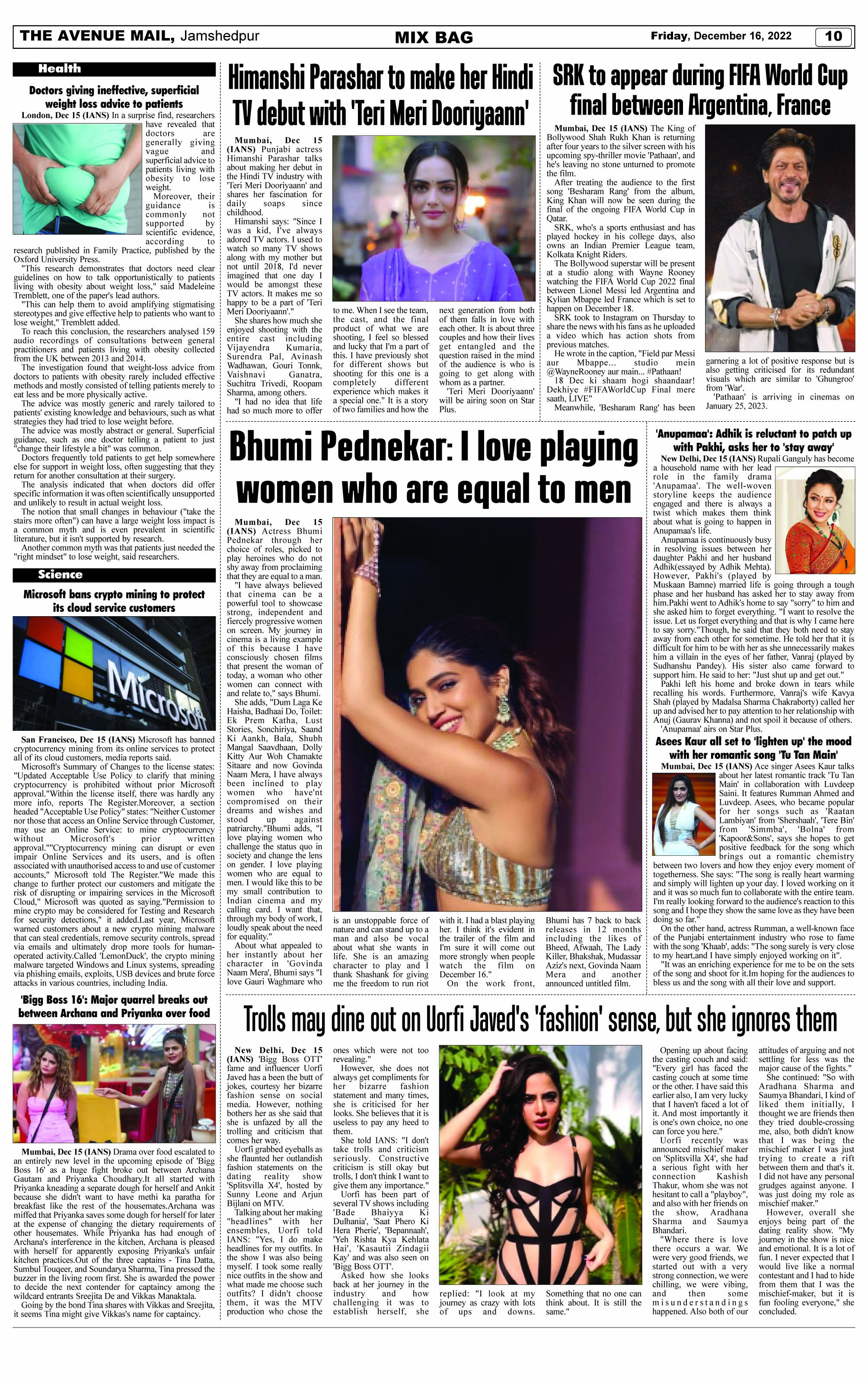 Page 10 DECEMBER 16