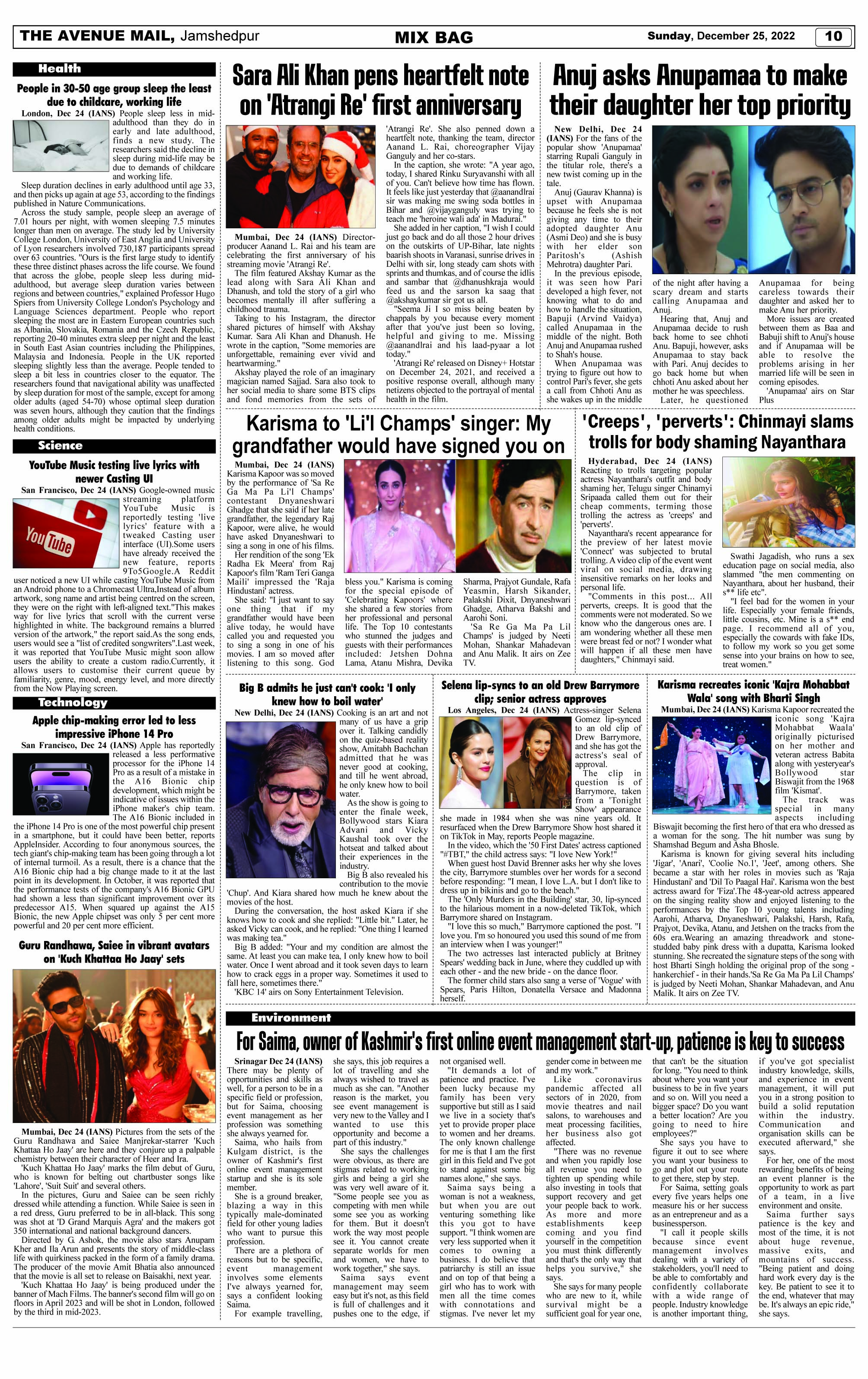 Page 10 DECEMBER 25