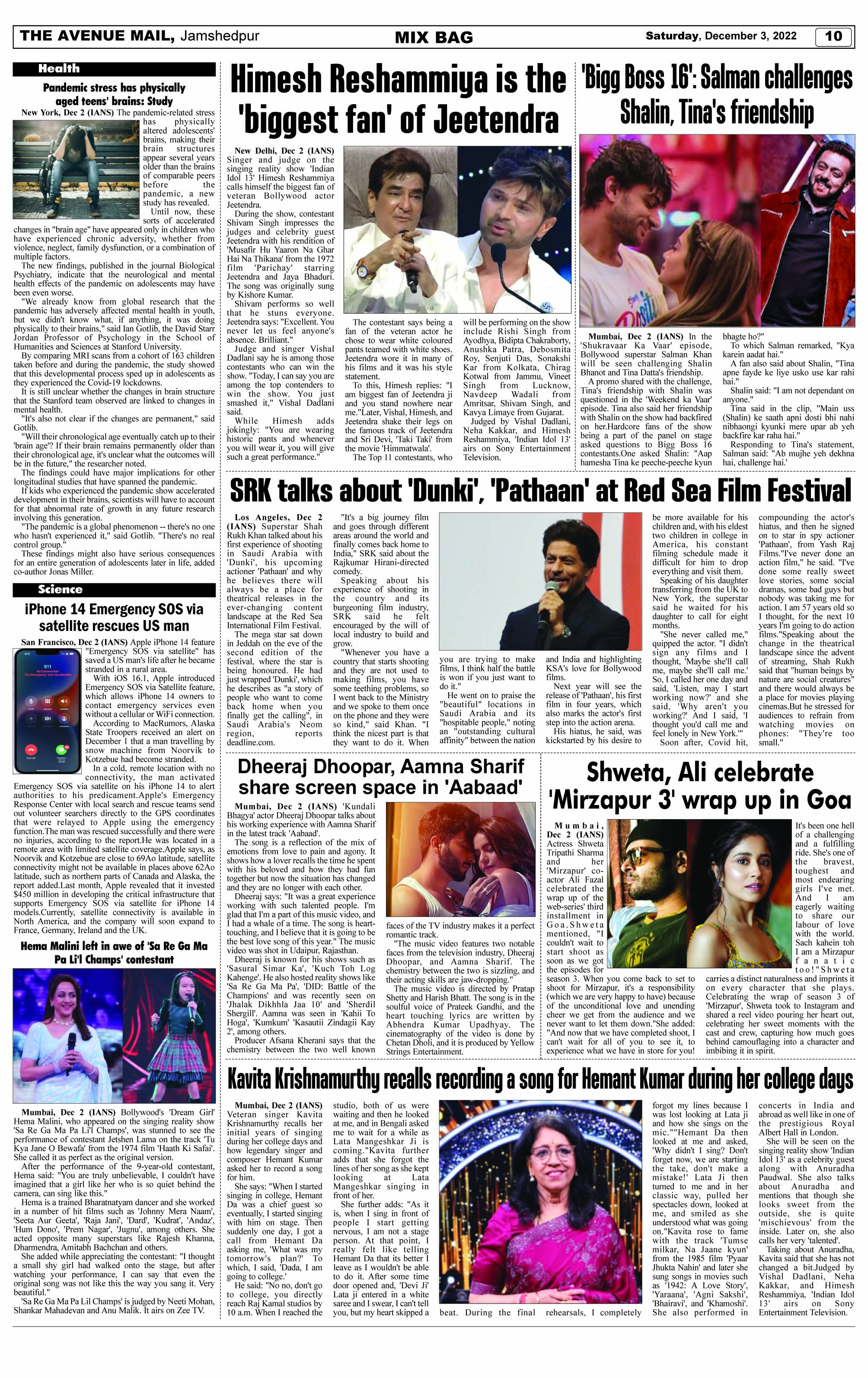 Page 10 DECEMBER 3