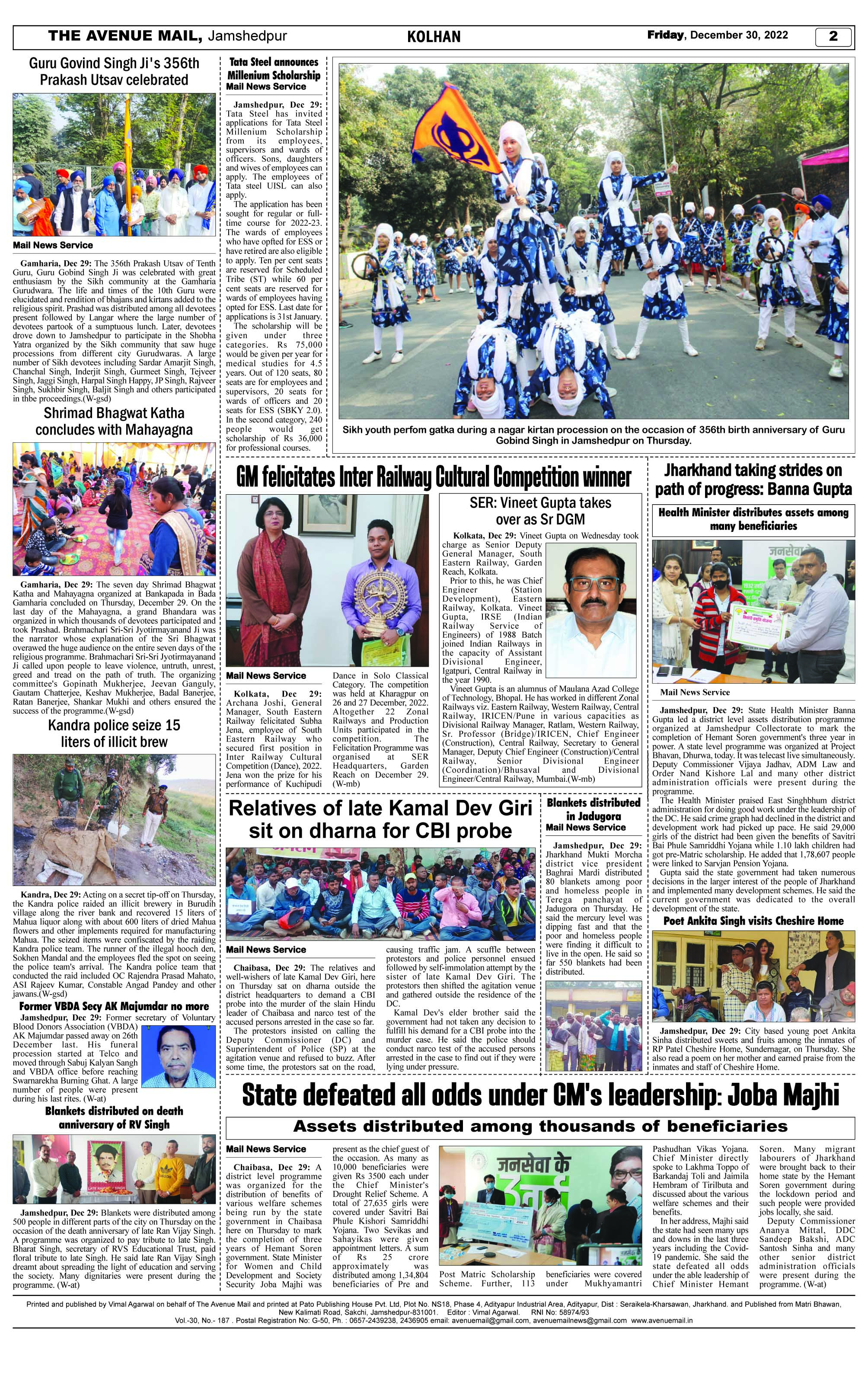 Page 2 DECEMBER 30