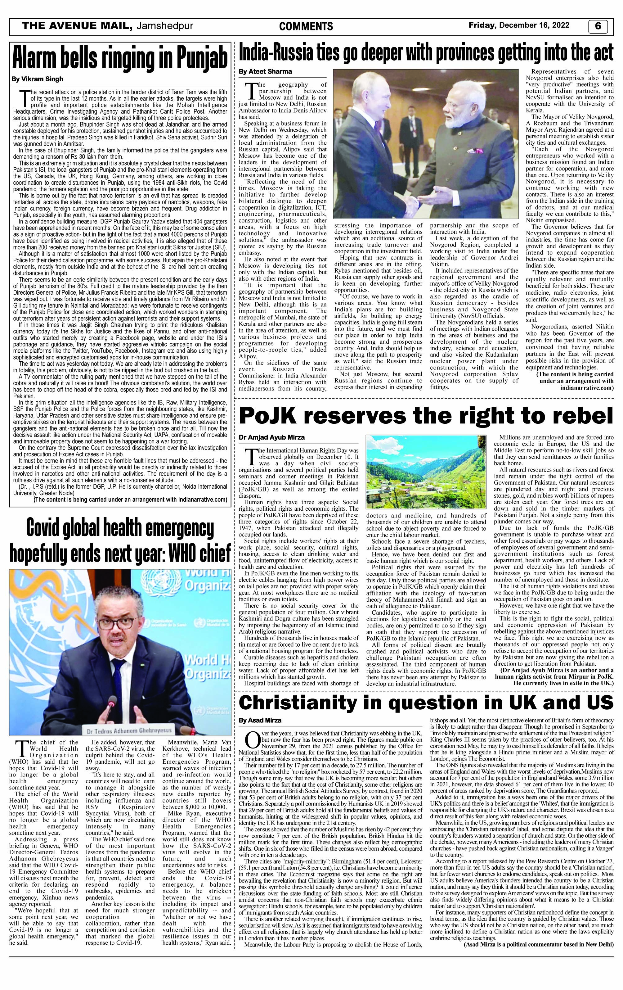 Page 6 DECEMBER 16