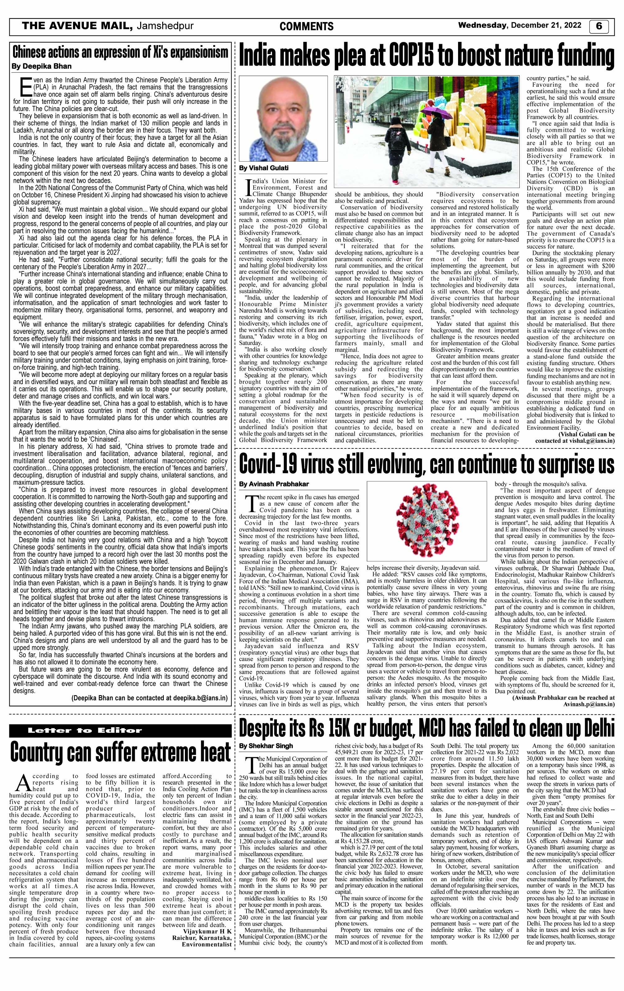 Page 6 DECEMBER 21