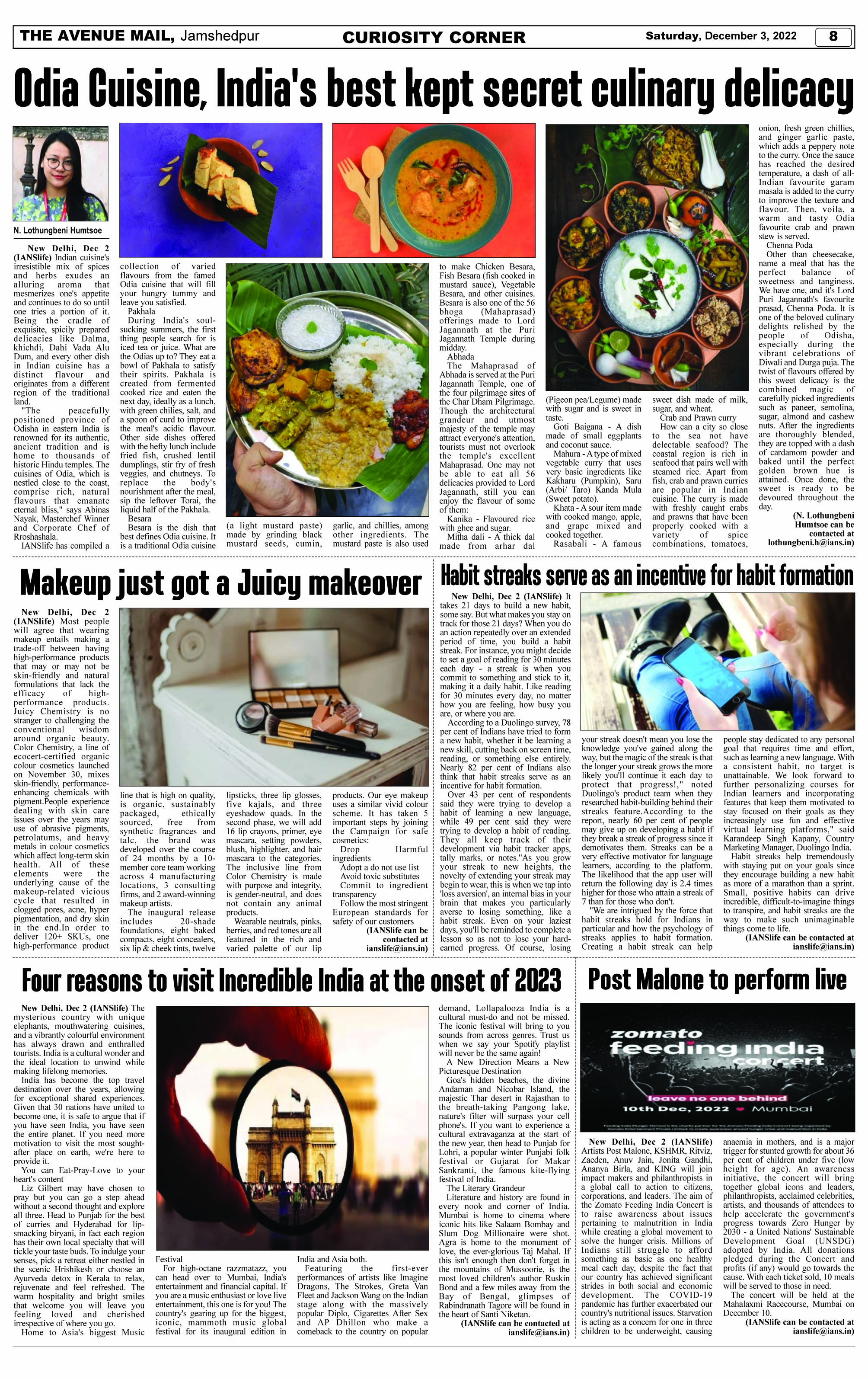 Page 8 DECEMBER 3
