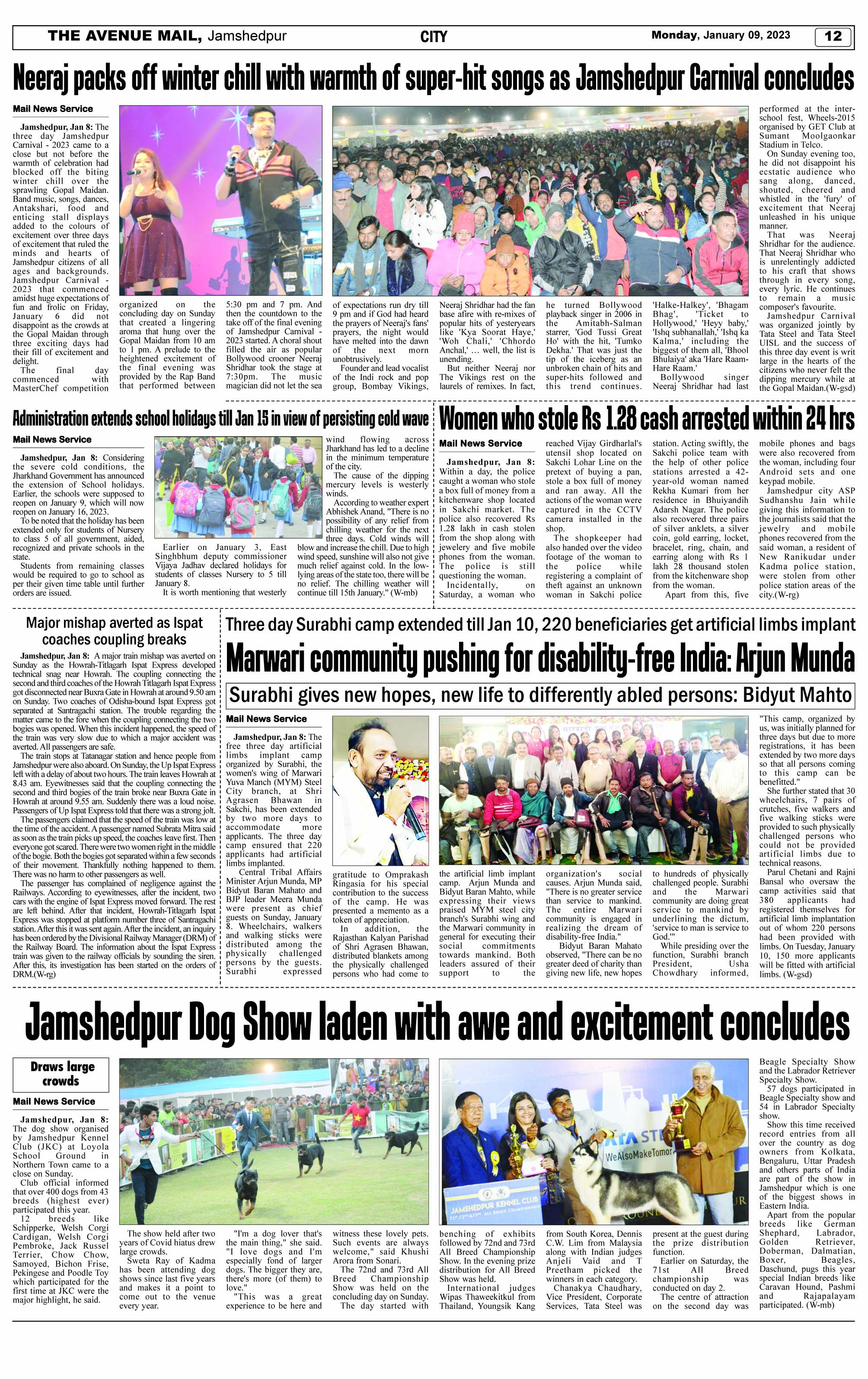 Page 12 JANUARY 09
