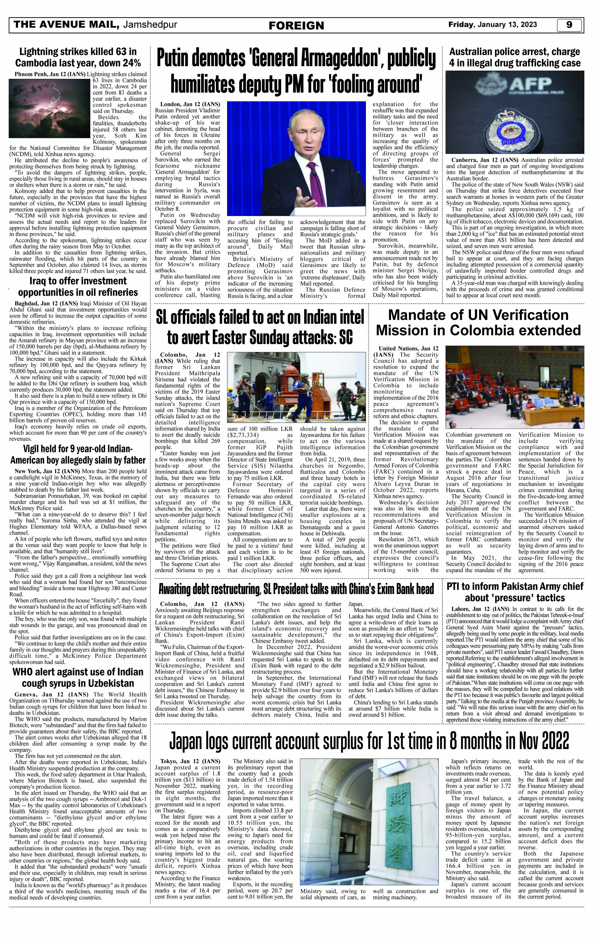 Page 9 JANUARY 13