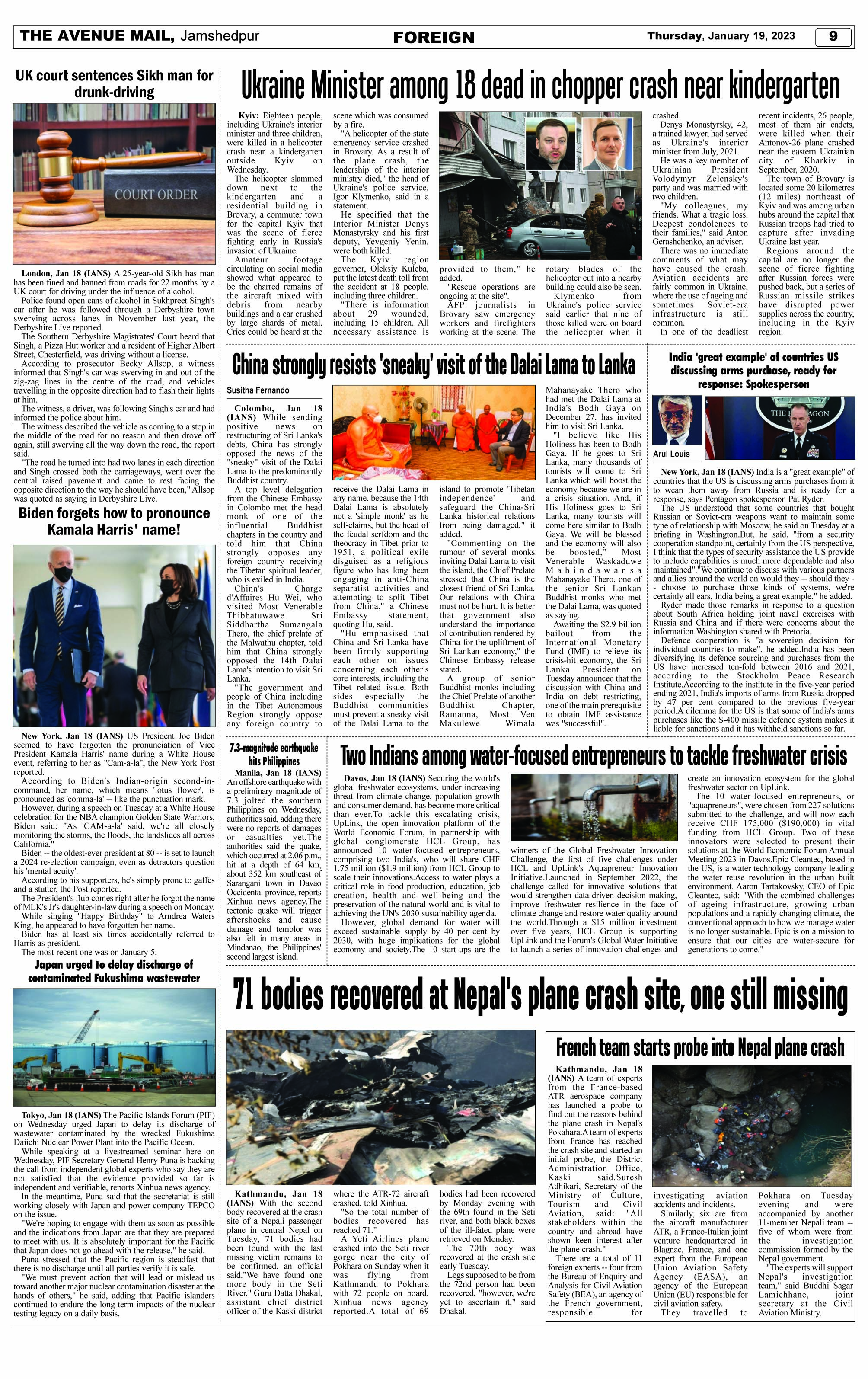 Page 9 JANUARY 19