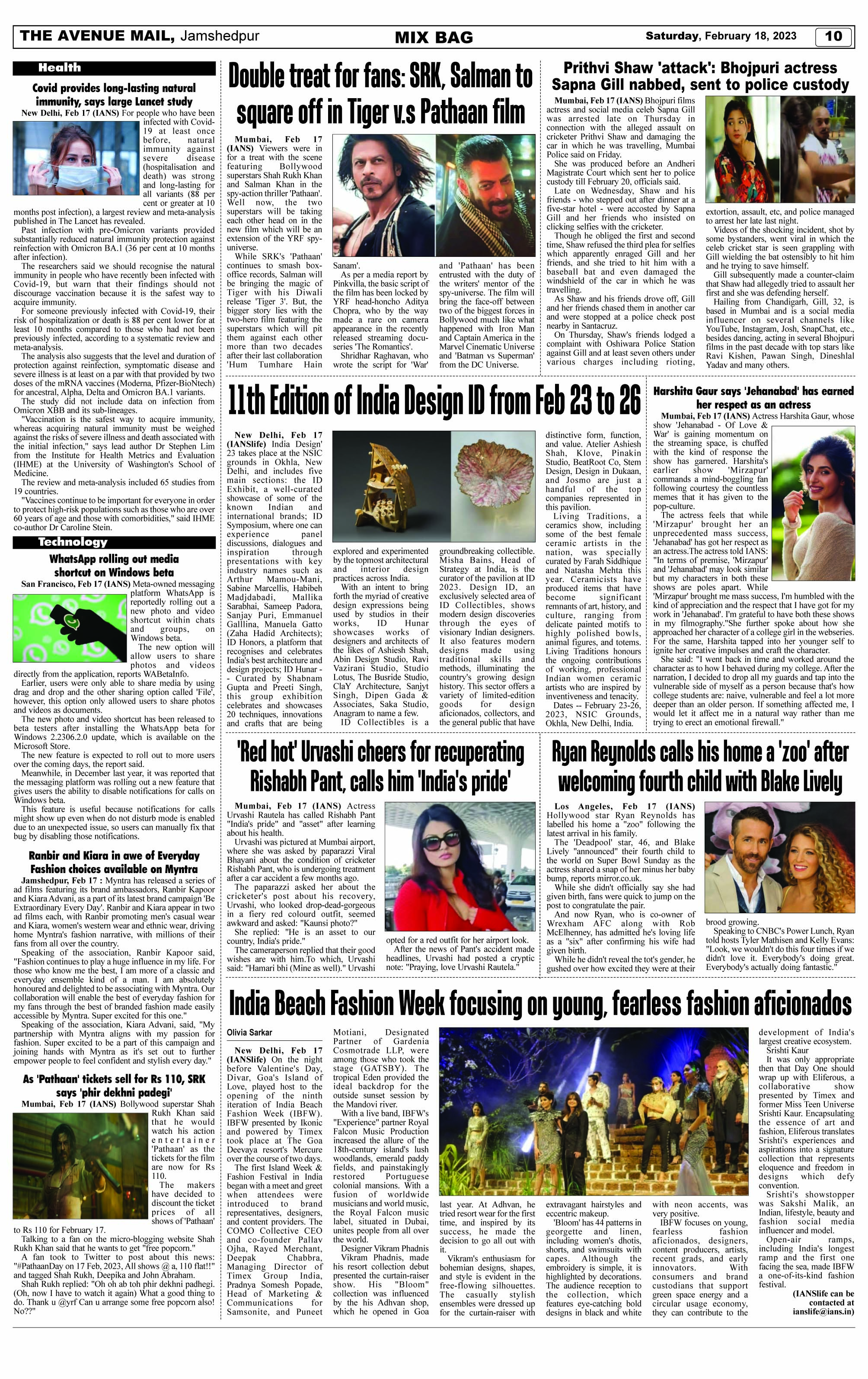 Page 10 FEBRUARY 18