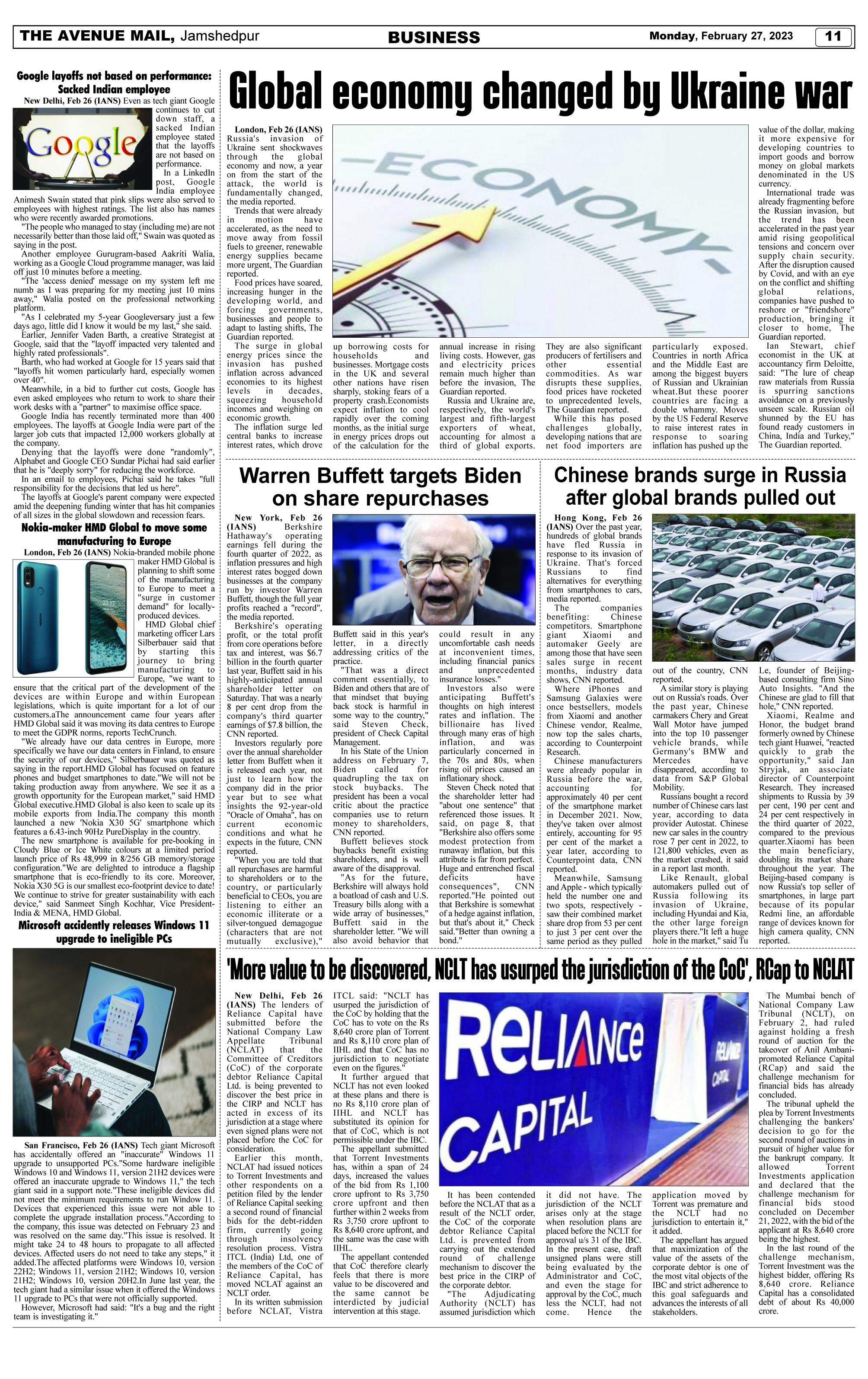 Page 11 FEBRUARY 27