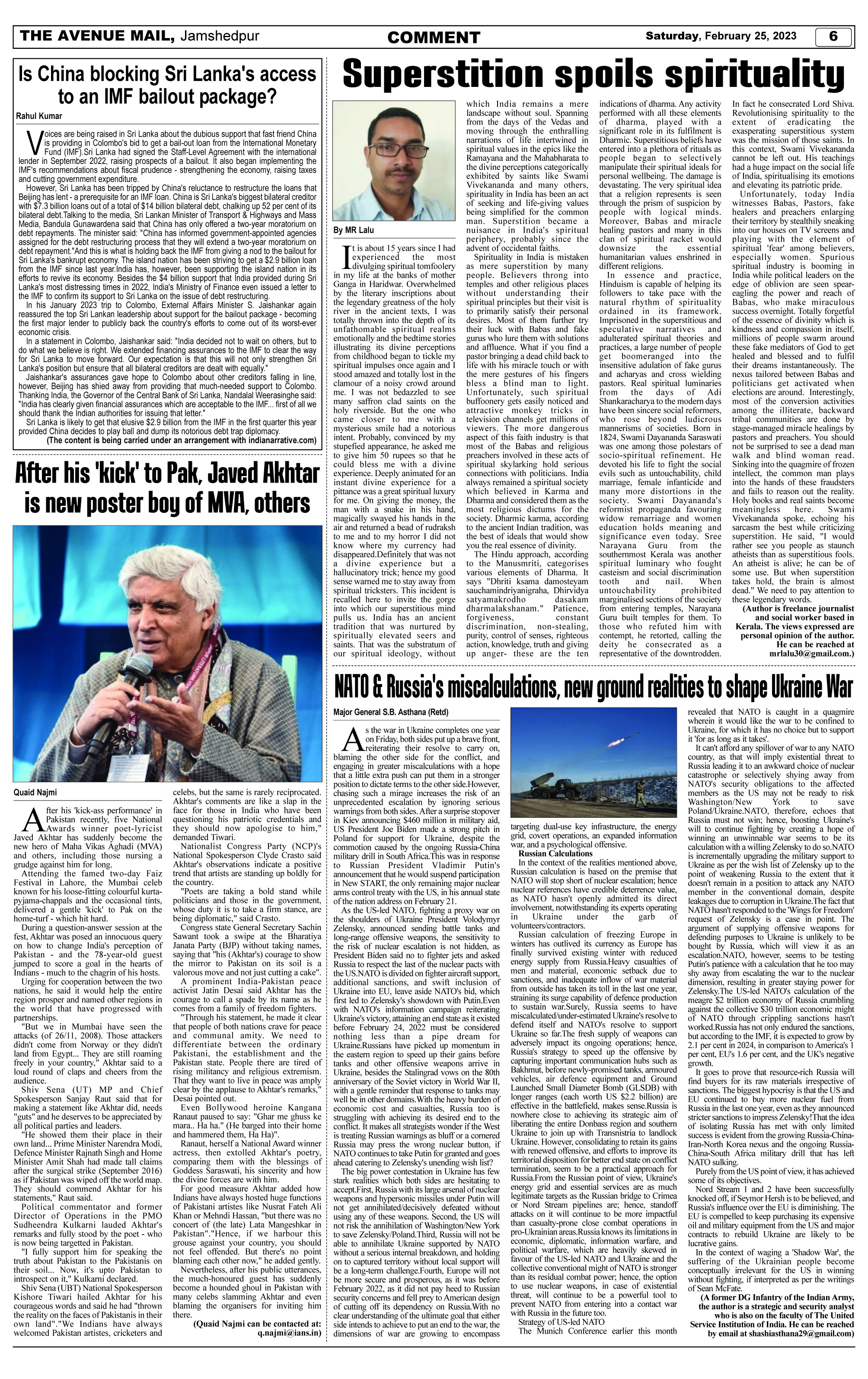Page 6 FEBRUARY 25