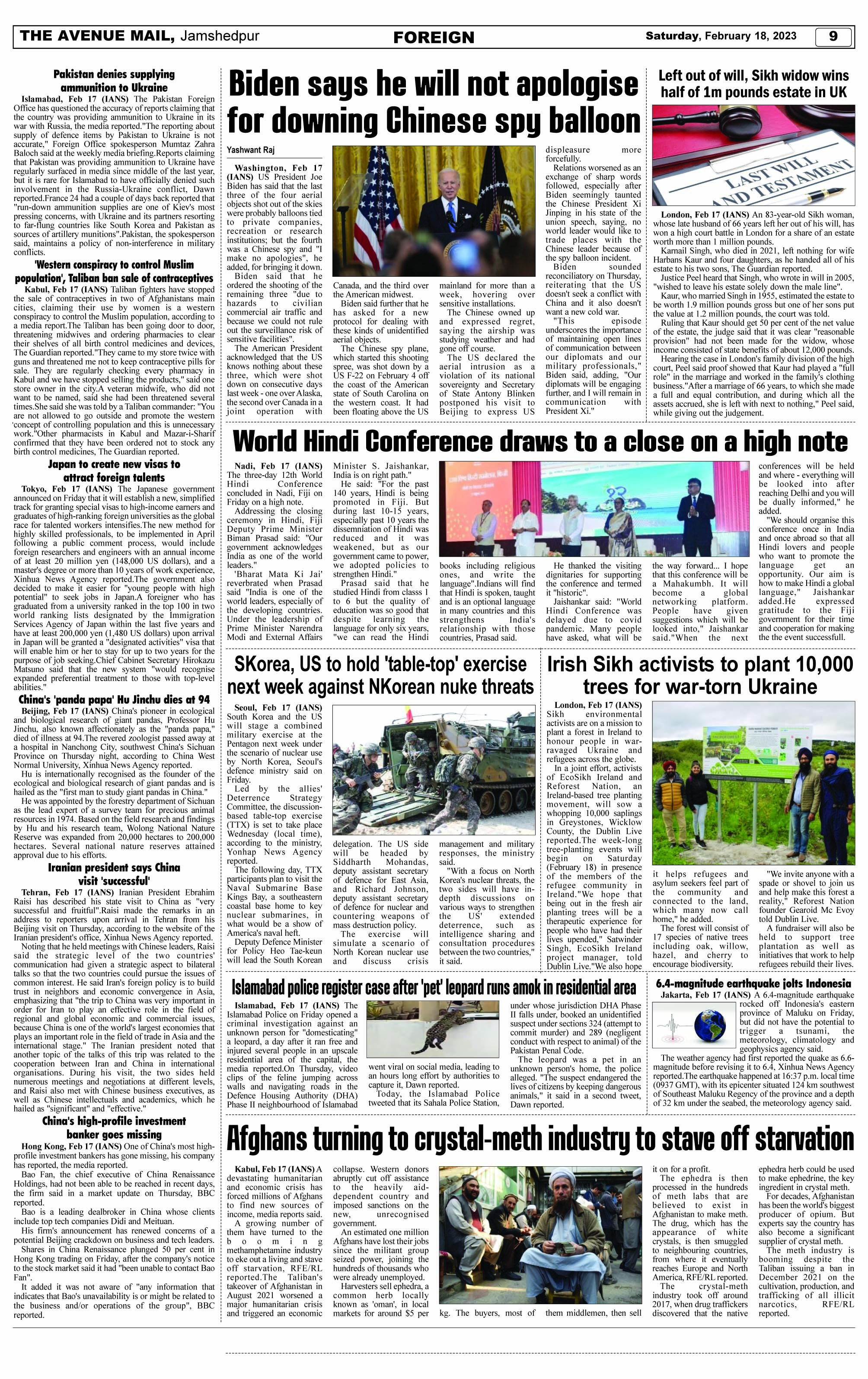 Page 9 FEBRUARY 18
