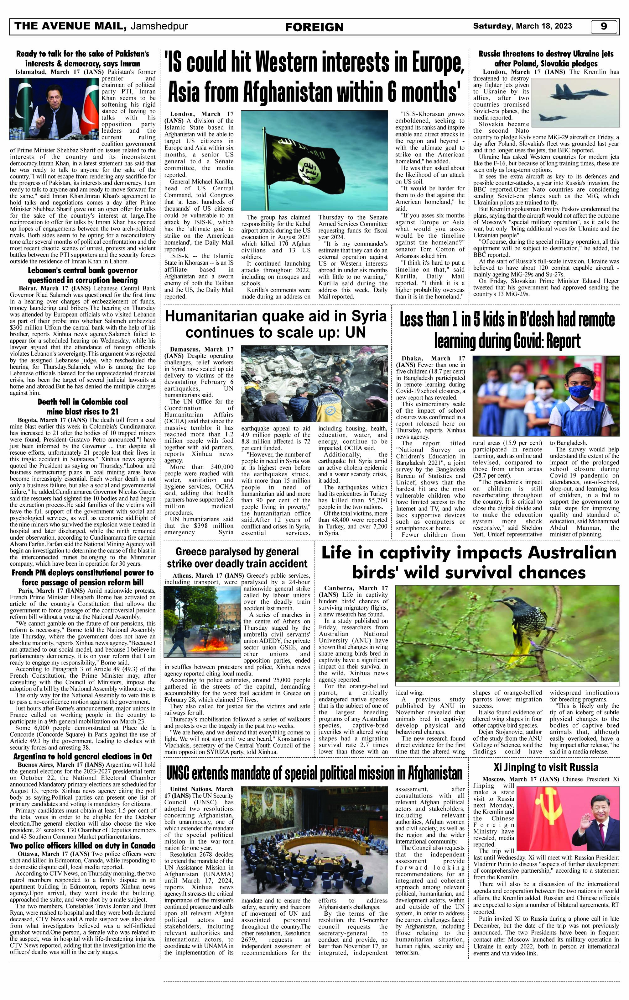 Page 9 MARCH 18