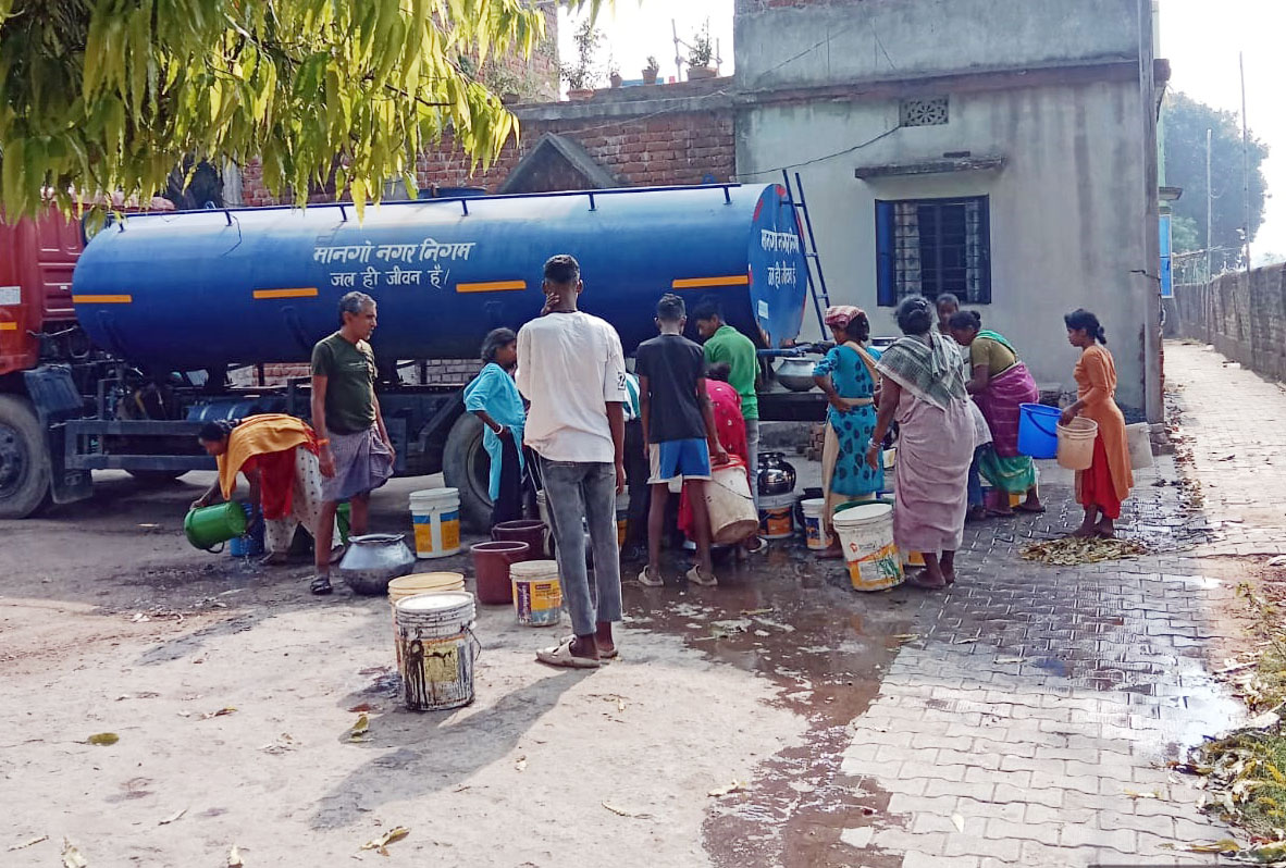 mmc presses tankers into service to meet water crisis in jamshedpur