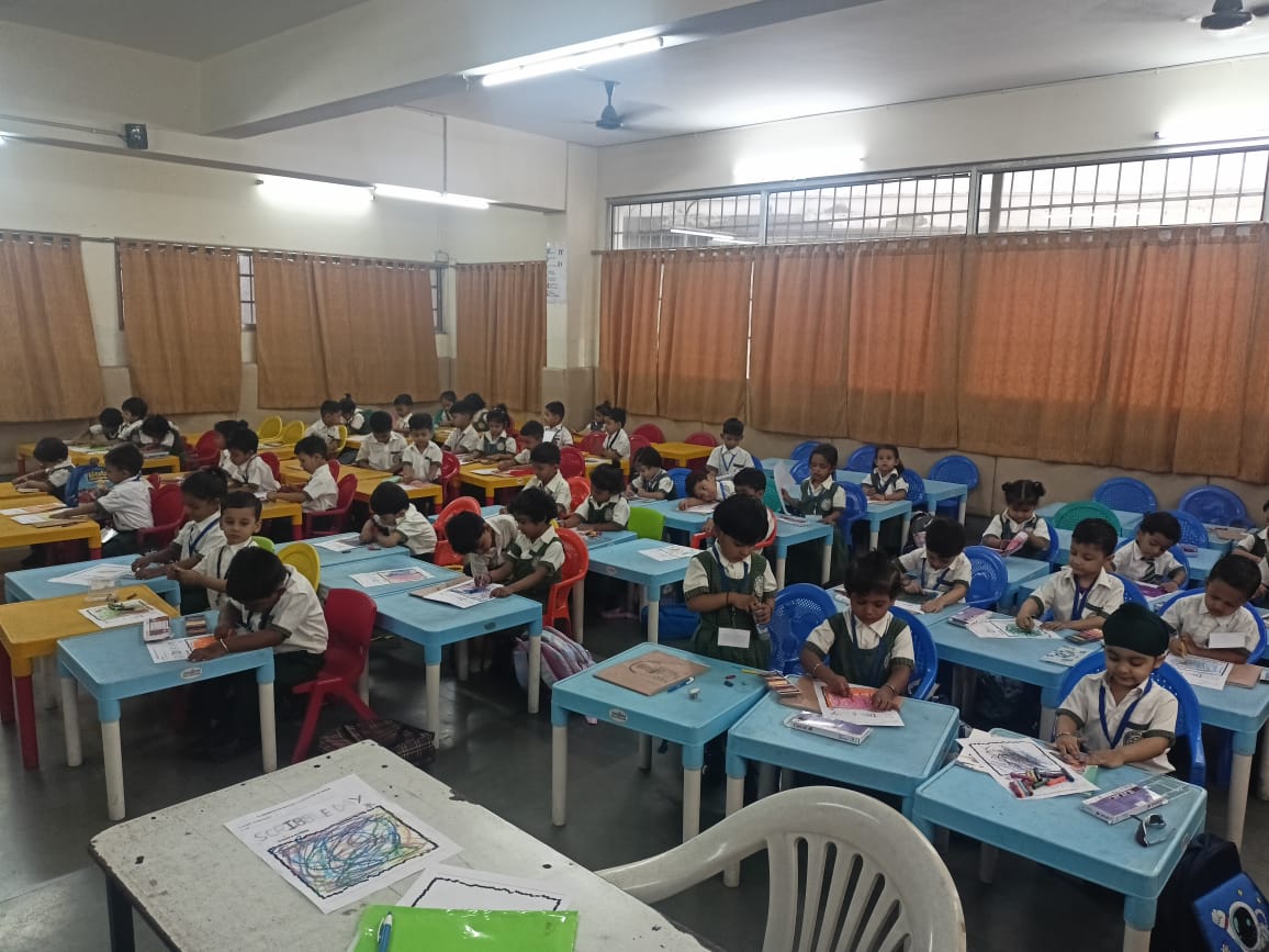 Tiny tots of NHES celebrate National Scribble Day with creativity