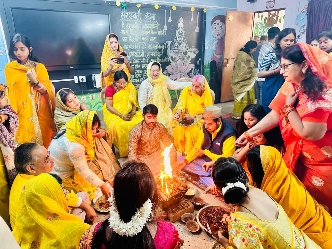 Saraswati Puja Celebrated with Traditional Fervour at Govind Vidyalaya, Tamolia