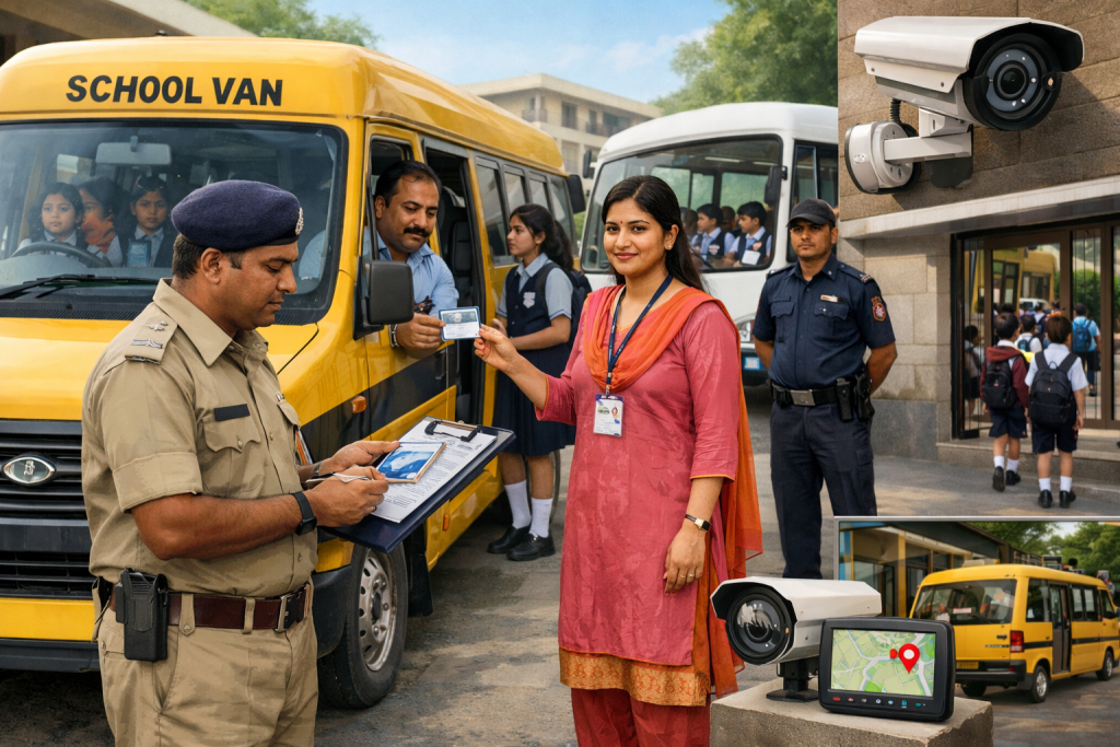 School Transport Safety: Police Verification Mandatory for School Auto & Van Drivers