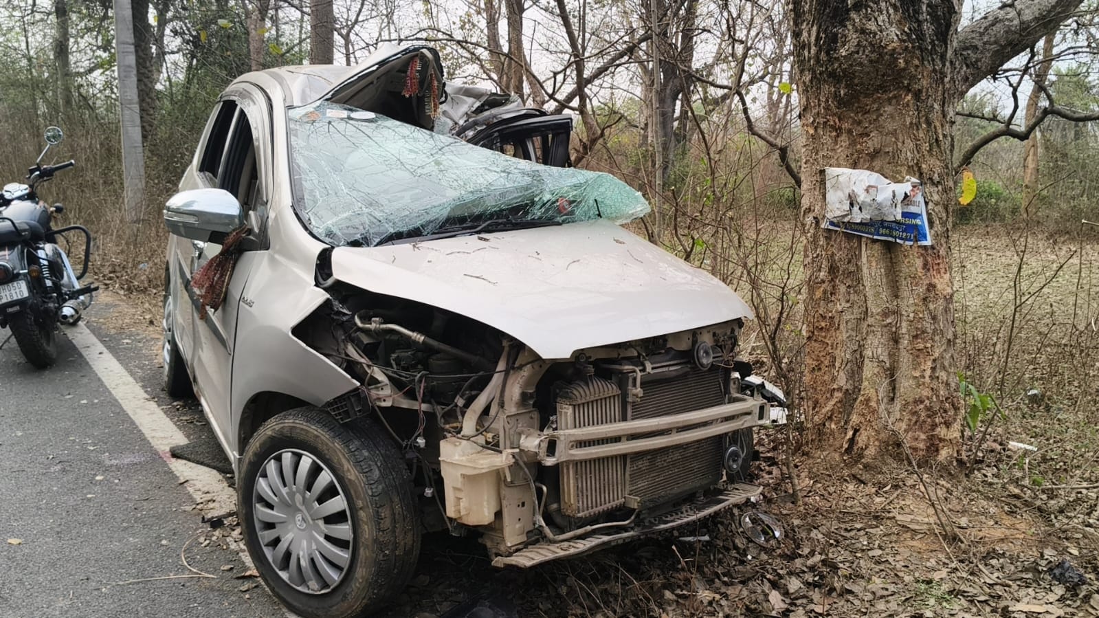 Speeding car crashes into tree near Jamshedpur, 3 critical | The Avenue ...