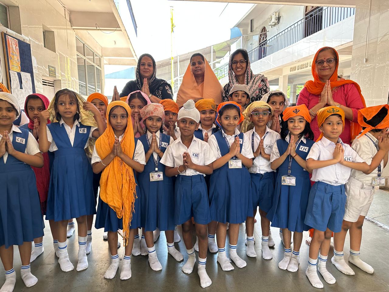 Carmel Junior College Jamshedpur students donate food grains for Vaisakhi Langar